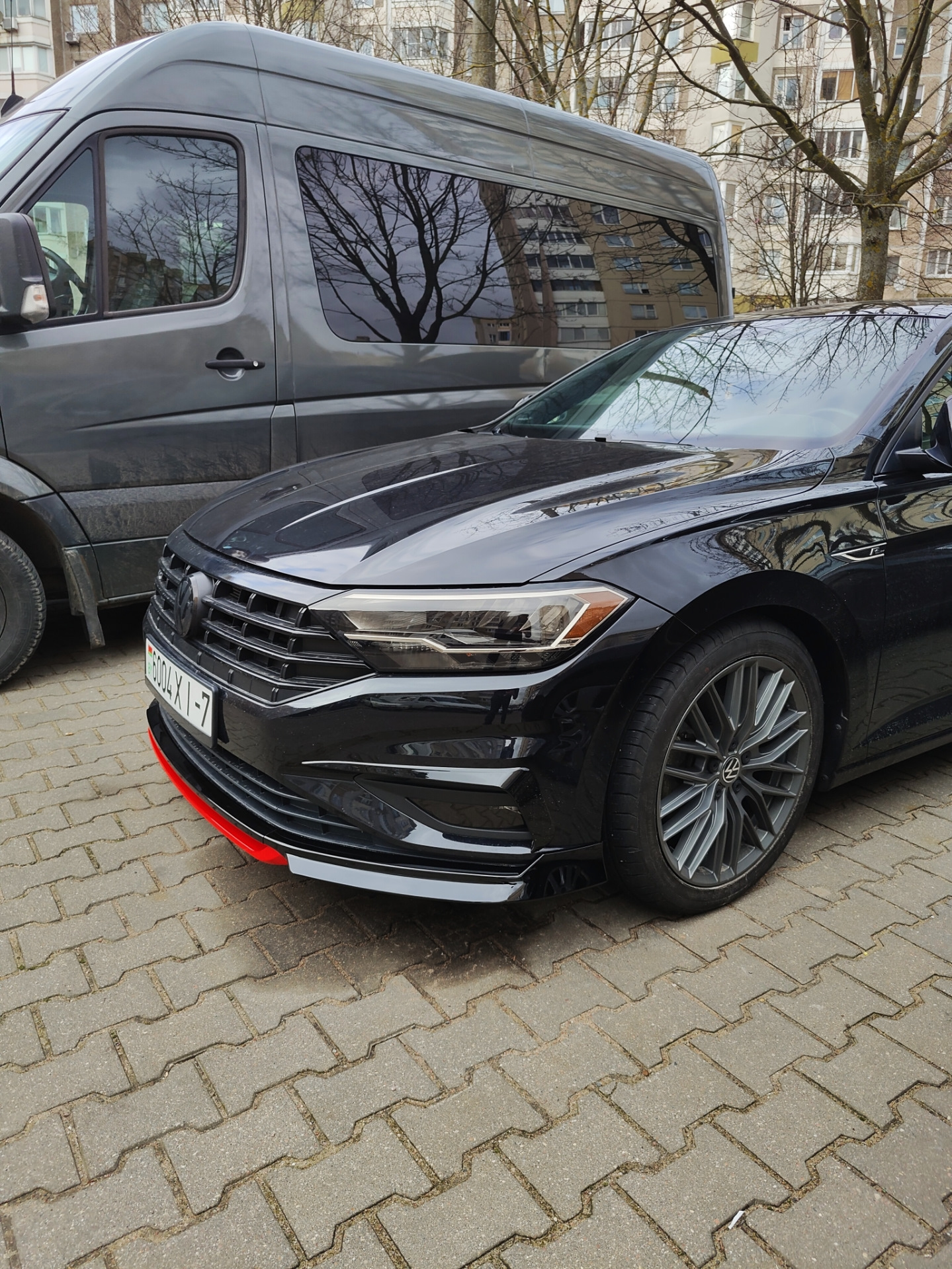 Сплиттер переднего бампера — Volkswagen Jetta VII, 1,4 л, 2020 года ...