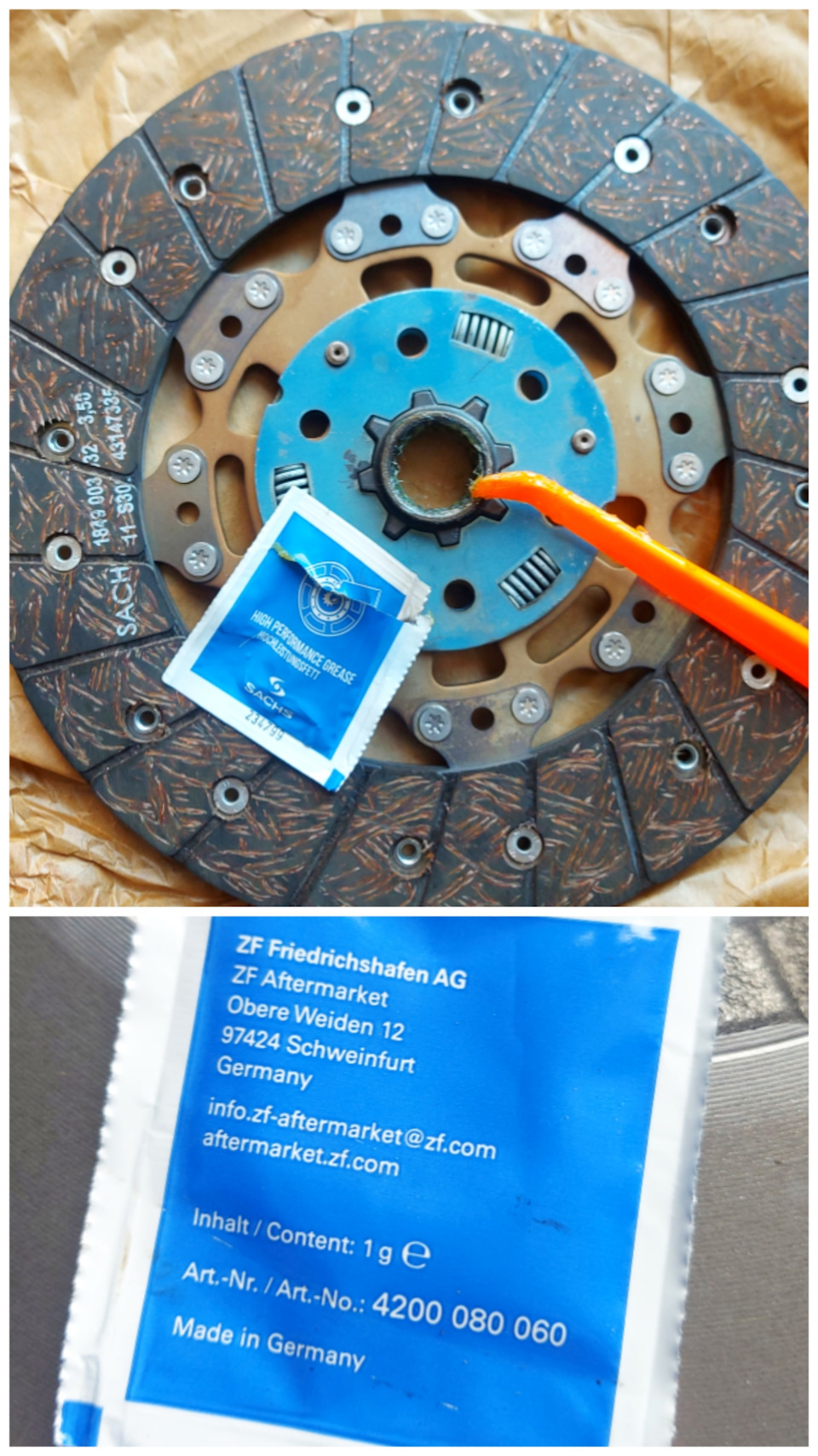 Установка сцепления, маховика SACHS. Прокачка сцепления. Volkswagen ...