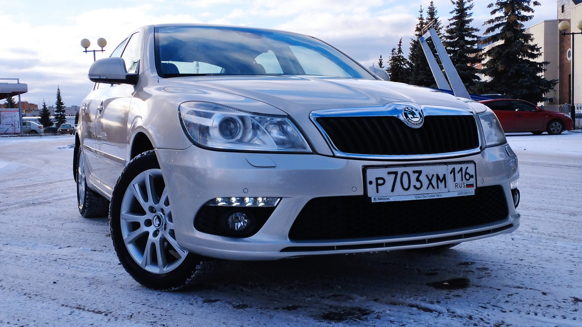 Skoda Octavia A5 Mk2 1.6 бензиновый 2012 | Серебристо-золотой на DRIVE2