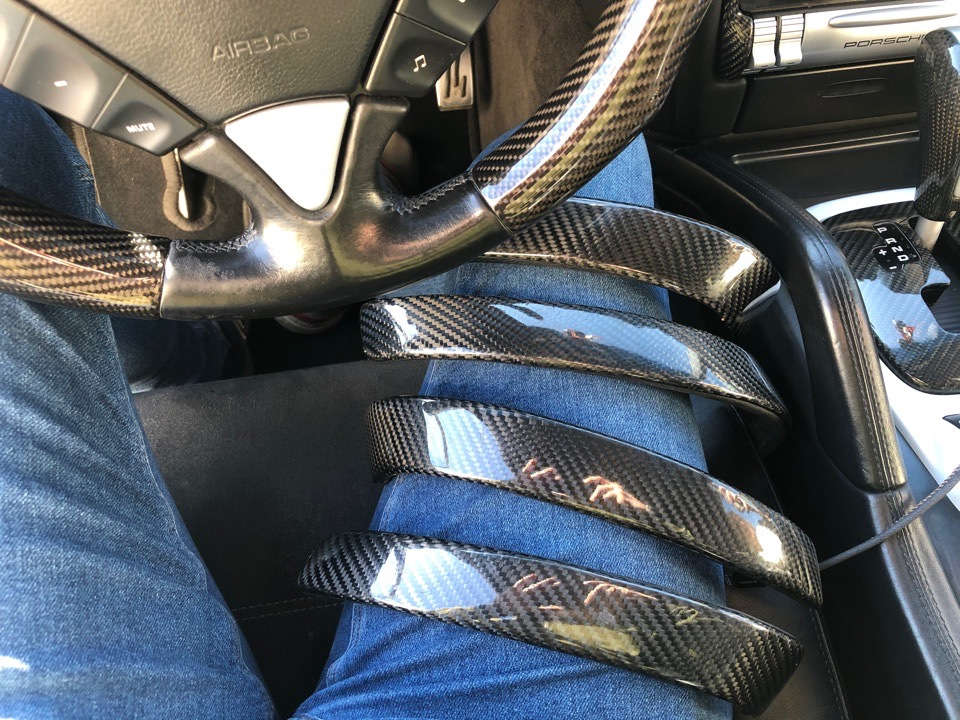 •Мойка подкапотного, карбоновые накладки — Porsche Cayenne (1G) 955/957 ...