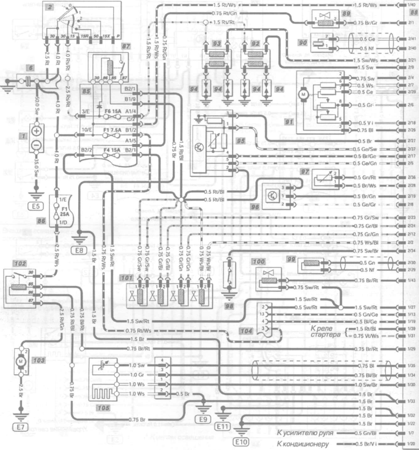 Mercedes c180 w202 диагностика схема подключения проводов