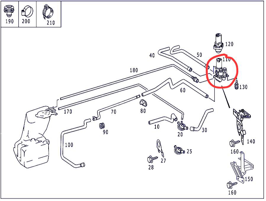Вопрос о клапанах отопителя — Mercedes-Benz S-Class (W220), 3,2 л, 1999 ...