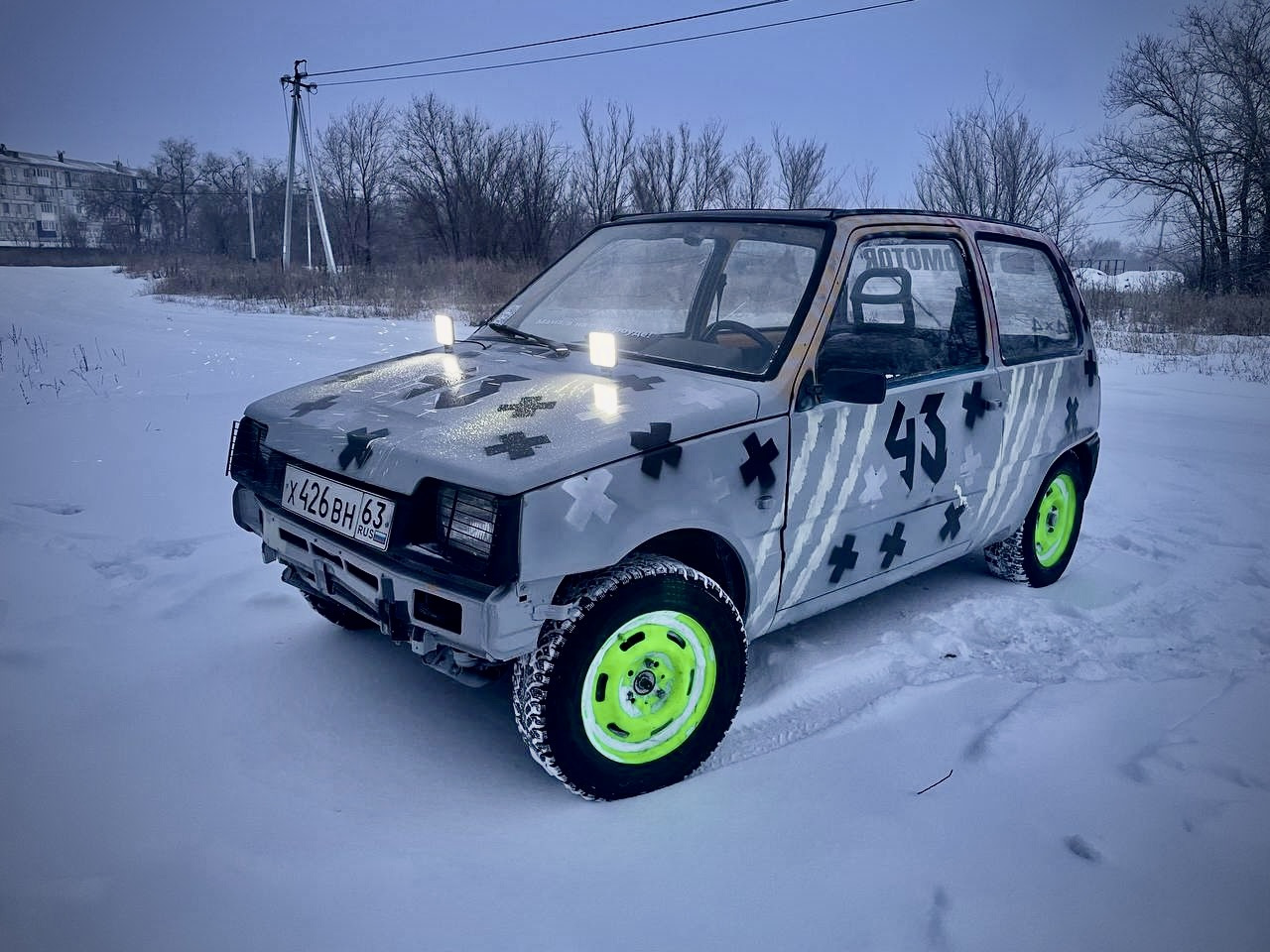 НИВА ДЛЯ БЕДНЫХ — Lada Ока 1111, 1 л, 2001 года | тюнинг | DRIVE2