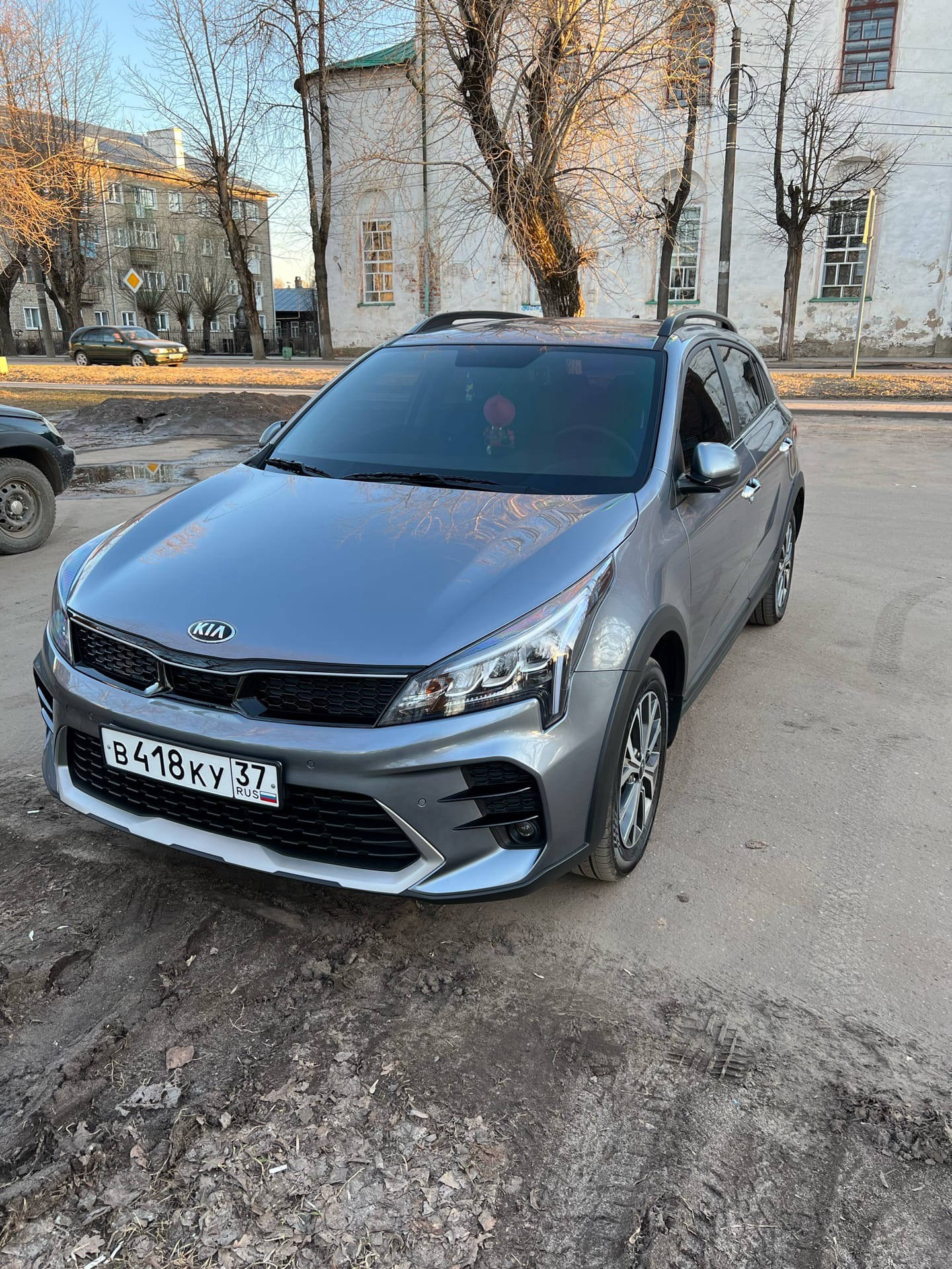 Известковый налет на лобовом стекле. — KIA Rio X, 1,6 л, 2021 года ...