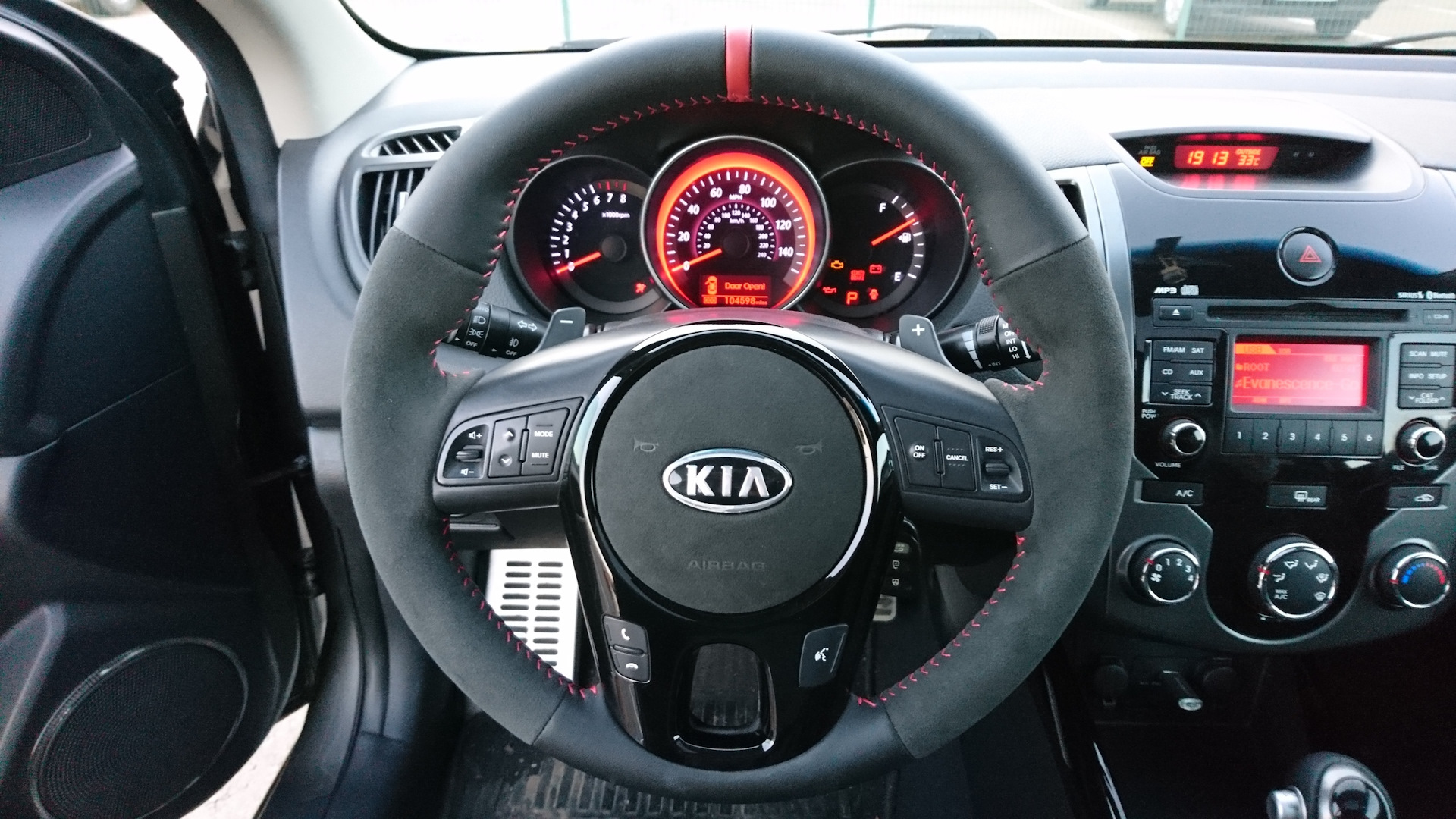 Руль алькантара Kia Ceed