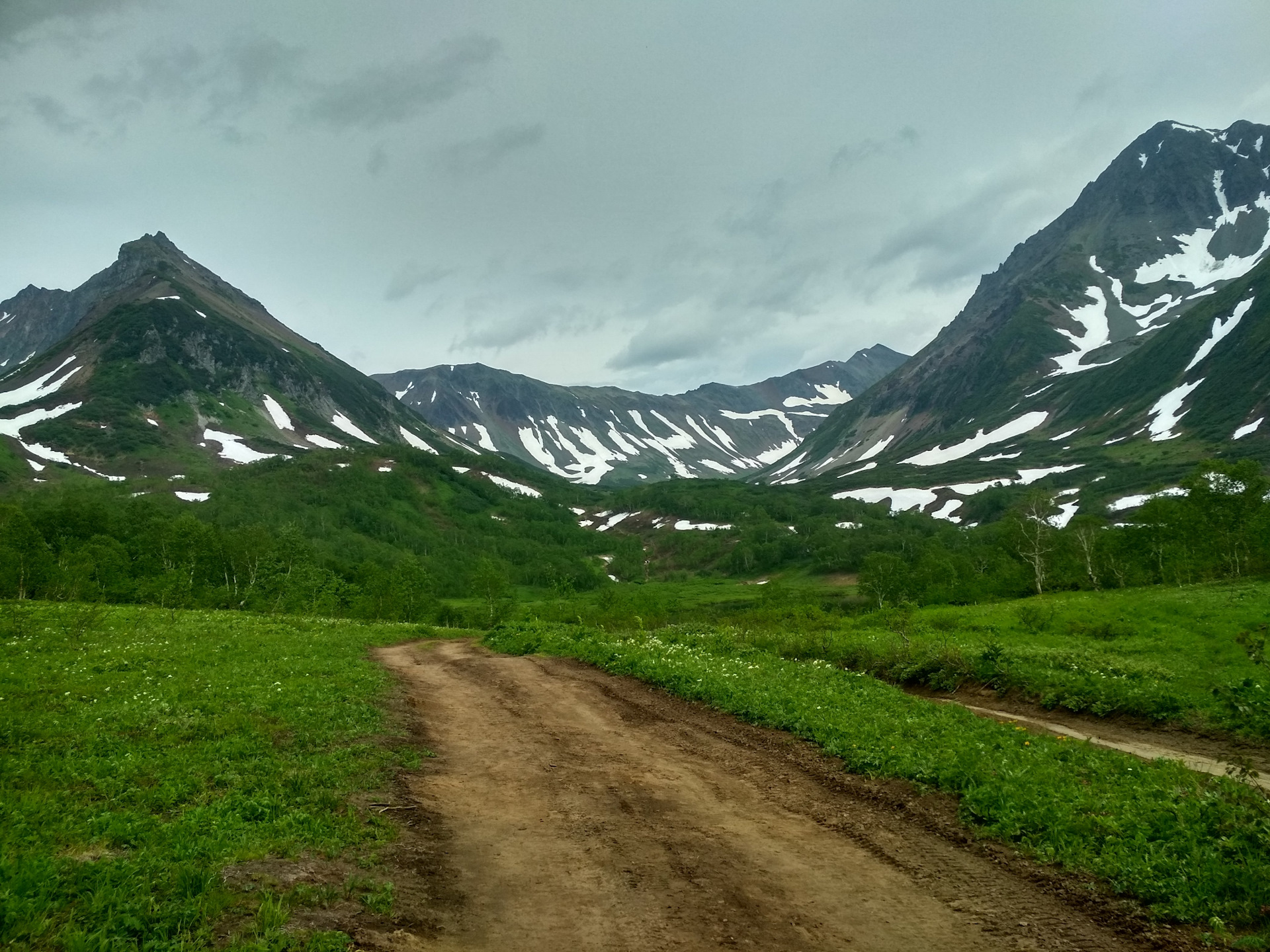 камчатка гора дорога