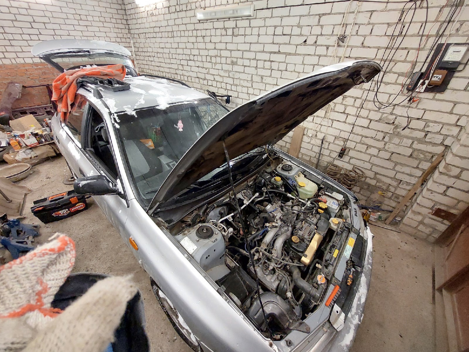 Техническое: Обрыв троса сцепления и ДТП — Subaru Impreza (GC, GF), 2 л ...