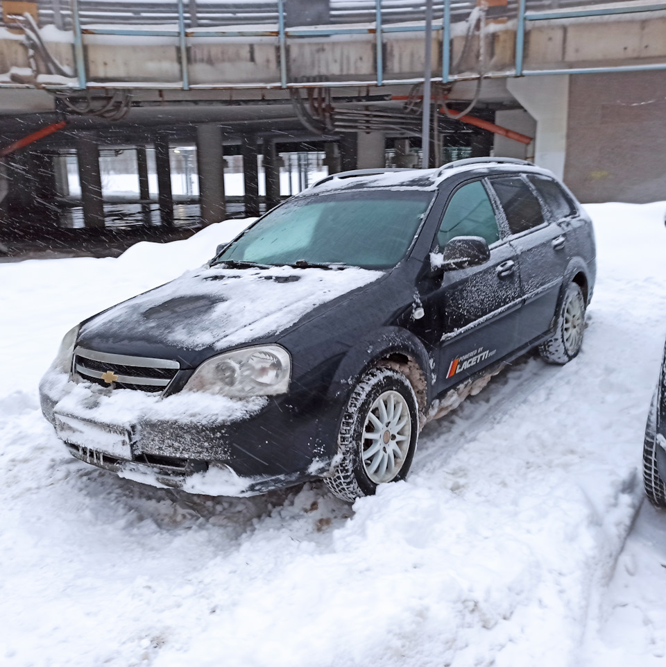 Замена основного радиатора во дворе зимой. — Chevrolet Lacetti SW, 1,6 л,  2010 года | своими руками | DRIVE2