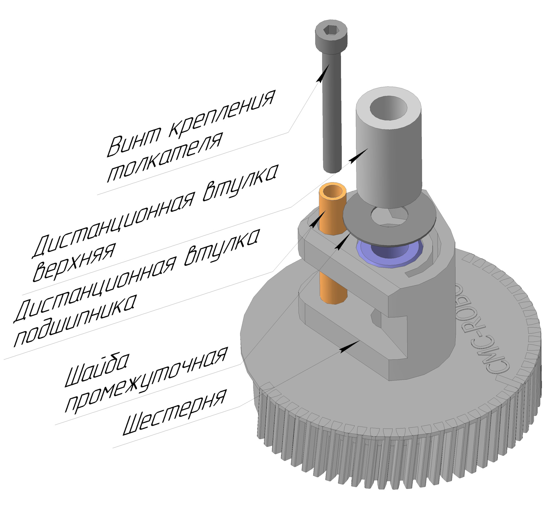 Пластиковая шестерня CMC04 актуатора Easytronic и Durashift EST — Opel  Astra H, 1,6 л, 2007 года | своими руками | DRIVE2