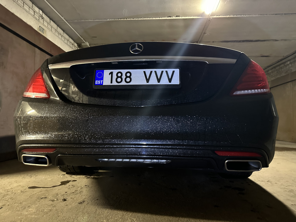 АМГ насадки. Диффузор заднего бампера. — Mercedes-Benz S-Class (W222 ...
