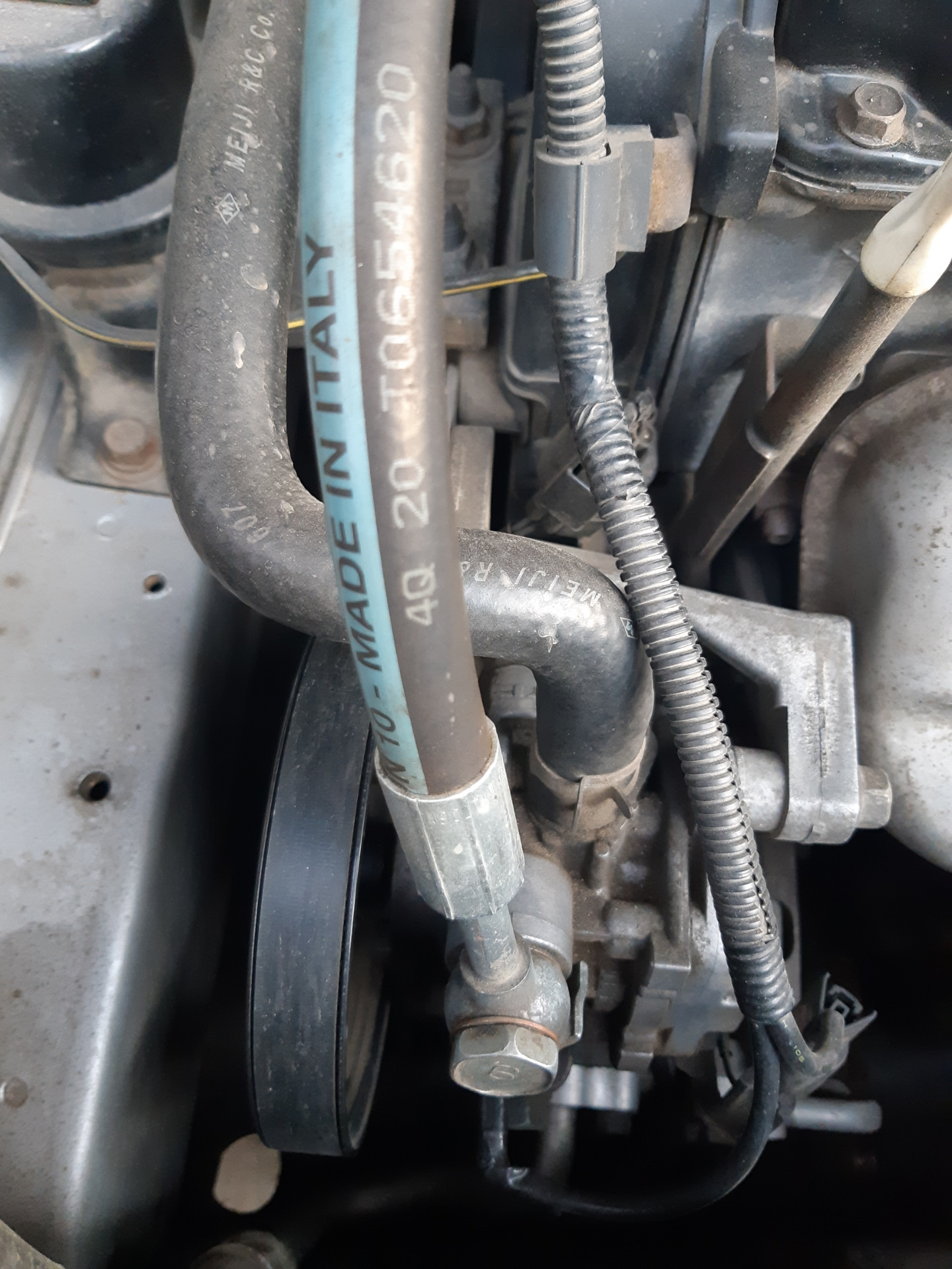 Перепрессовка шланга ГУР — Mitsubishi Lancer IX, 1,6 л, 2006 года ...