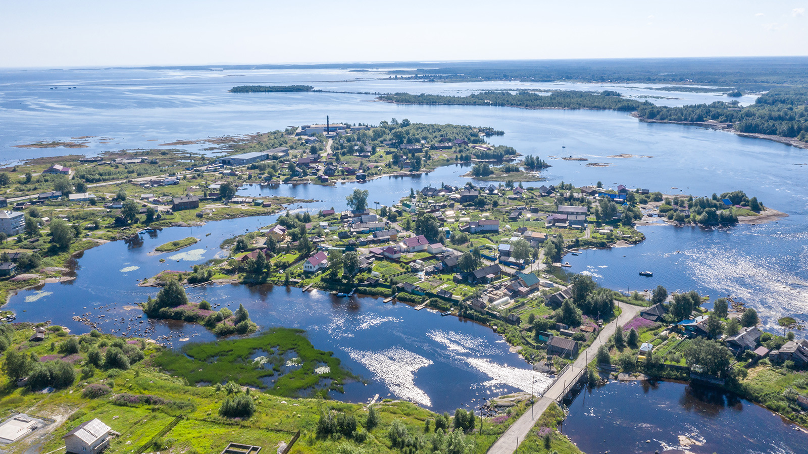 Поселок лето Карелия