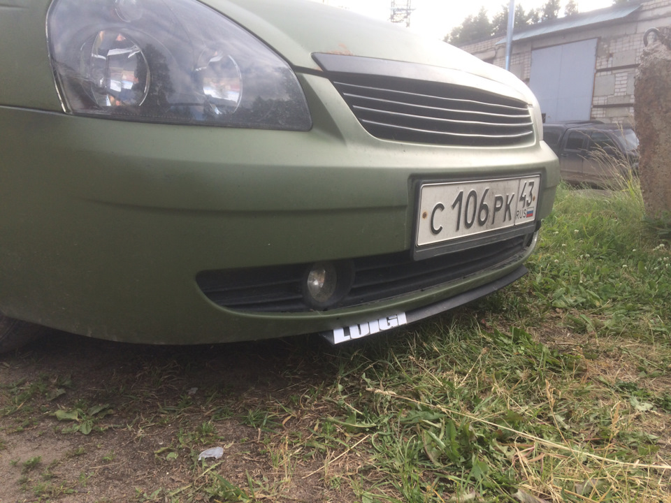 Губа на приору. — Lada Приора седан, 1,6 л, 2008 года | стайлинг | DRIVE2
