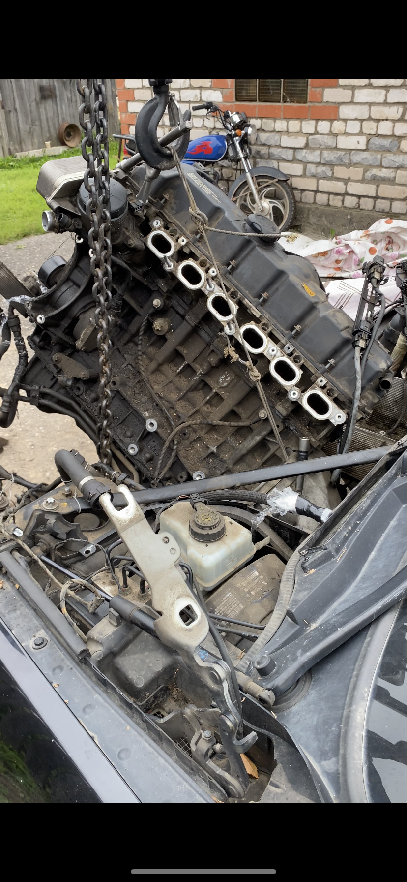 Установка контрактного двигателя — BMW 3 series (E90), 2,5 л, 2011 года ...