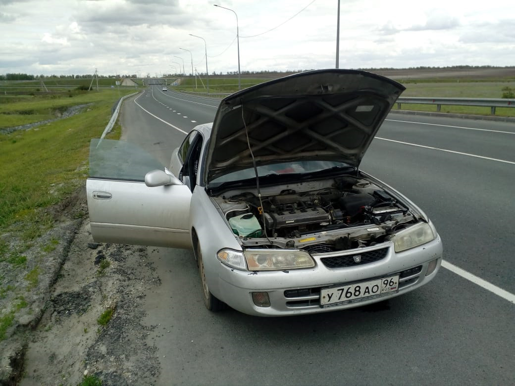 Если в пути у вас пробило прокладку ГБЦ… — Toyota Sprinter Marino, 1,6 л,  1998 года | поломка | DRIVE2