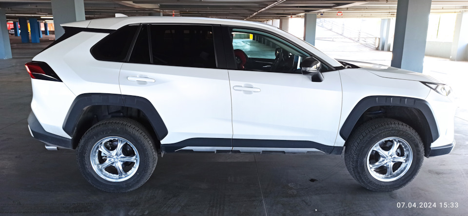 RAV4 XA50 2022г. Лифт 30См. Проставки RC2.5 + пружины Espelir Super ...