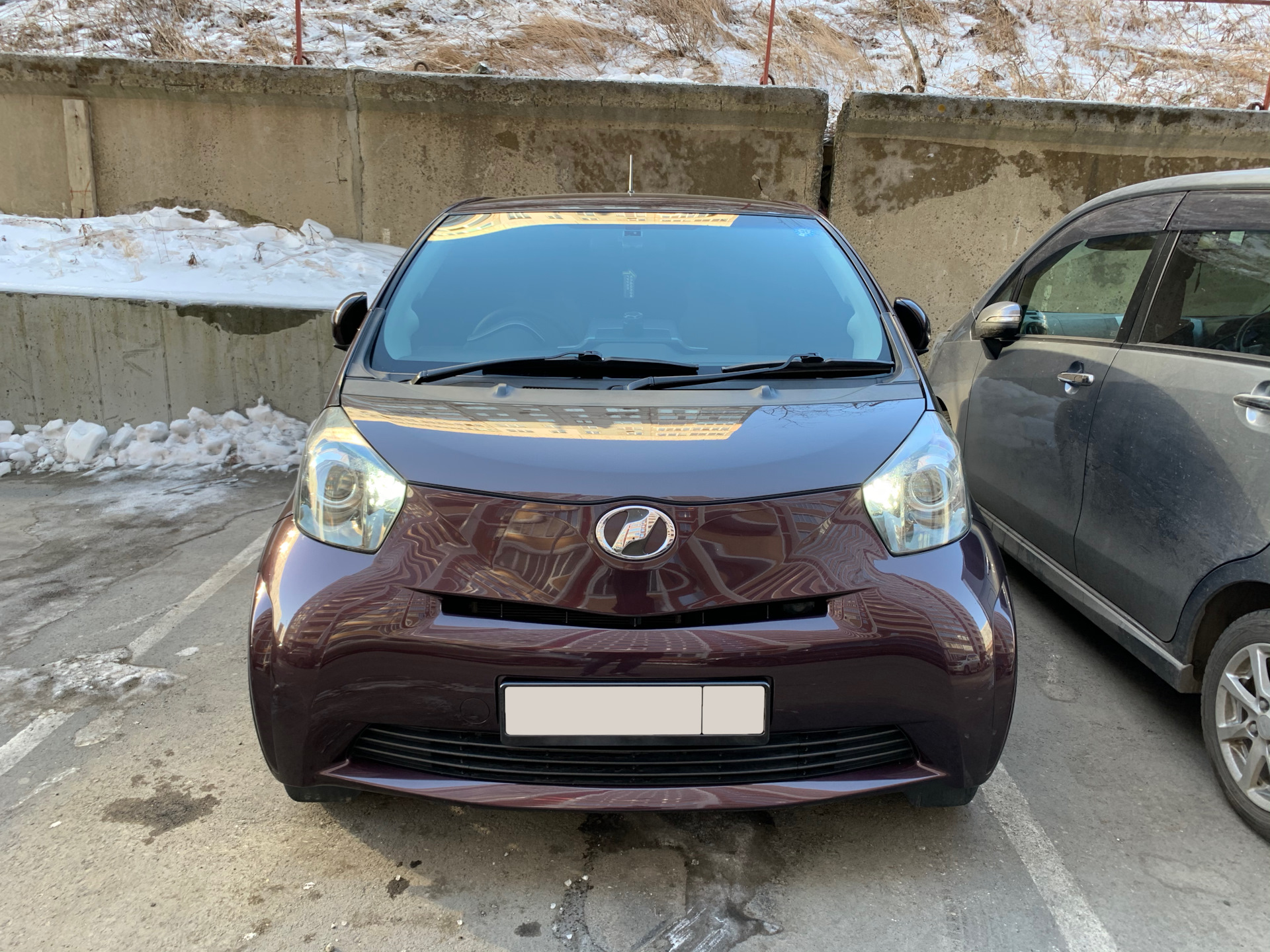 Установка дневных ходовых огней в поворотники — Toyota iQ, 1 л, 2009 ...