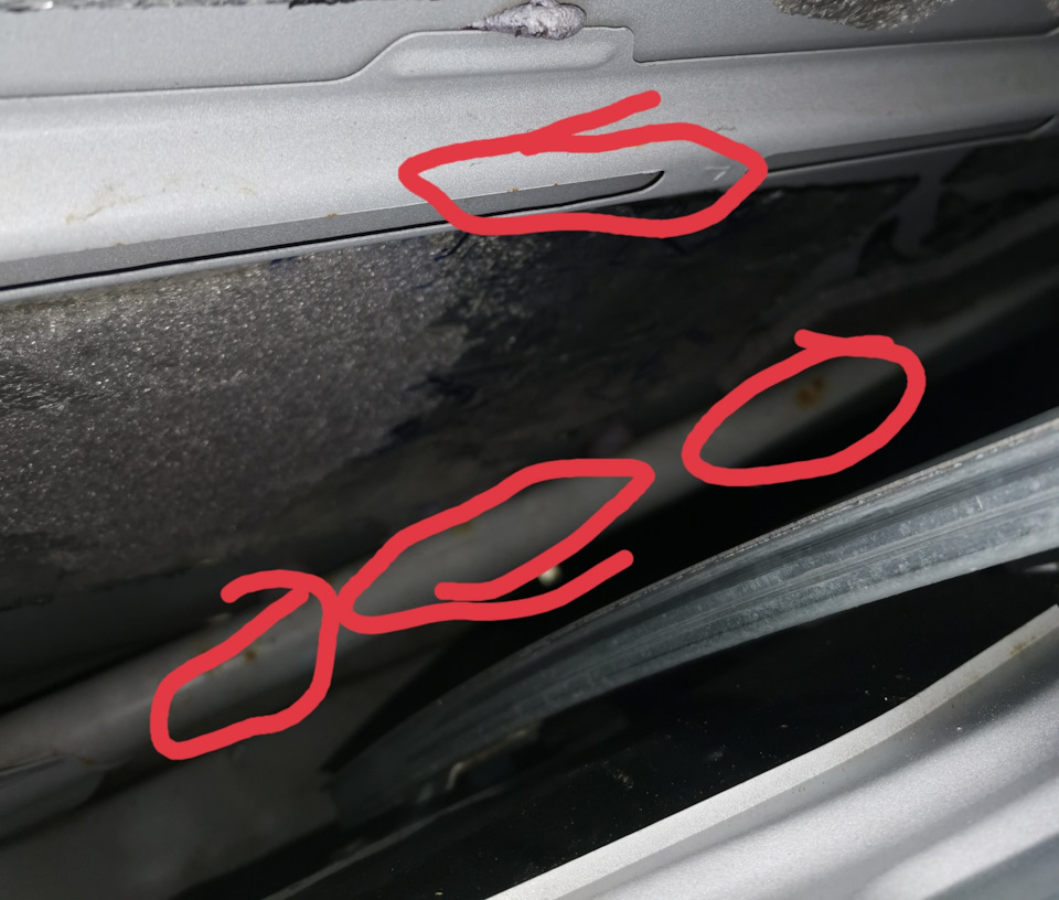 Коррозия внутри двери — Hyundai Solaris (2G), 1,4 л, 2018 года | другое ...