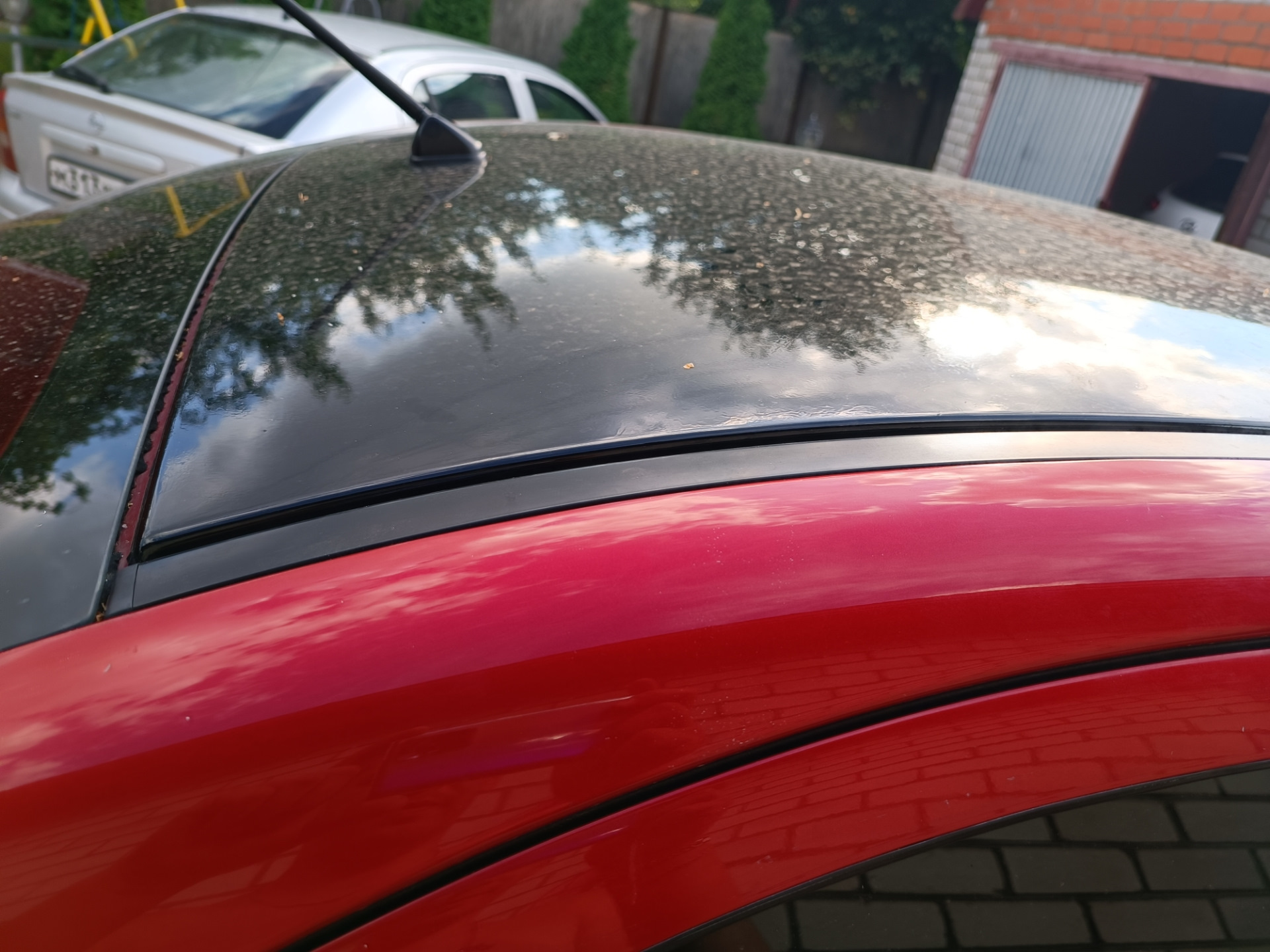 Ремонт молдинга крыши — Mitsubishi Lancer X, 2 л, 2008 года | своими ...