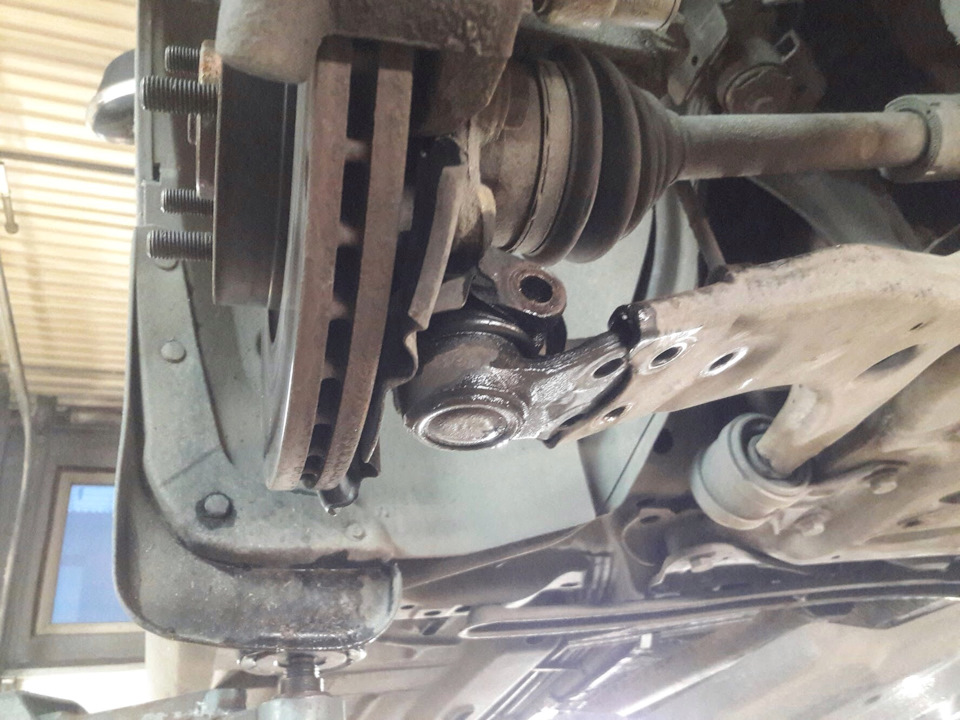 Вот этот гадский шарик NK. Заранее знал, что надо посадить его на болты. — Ford Focus Hatchback III