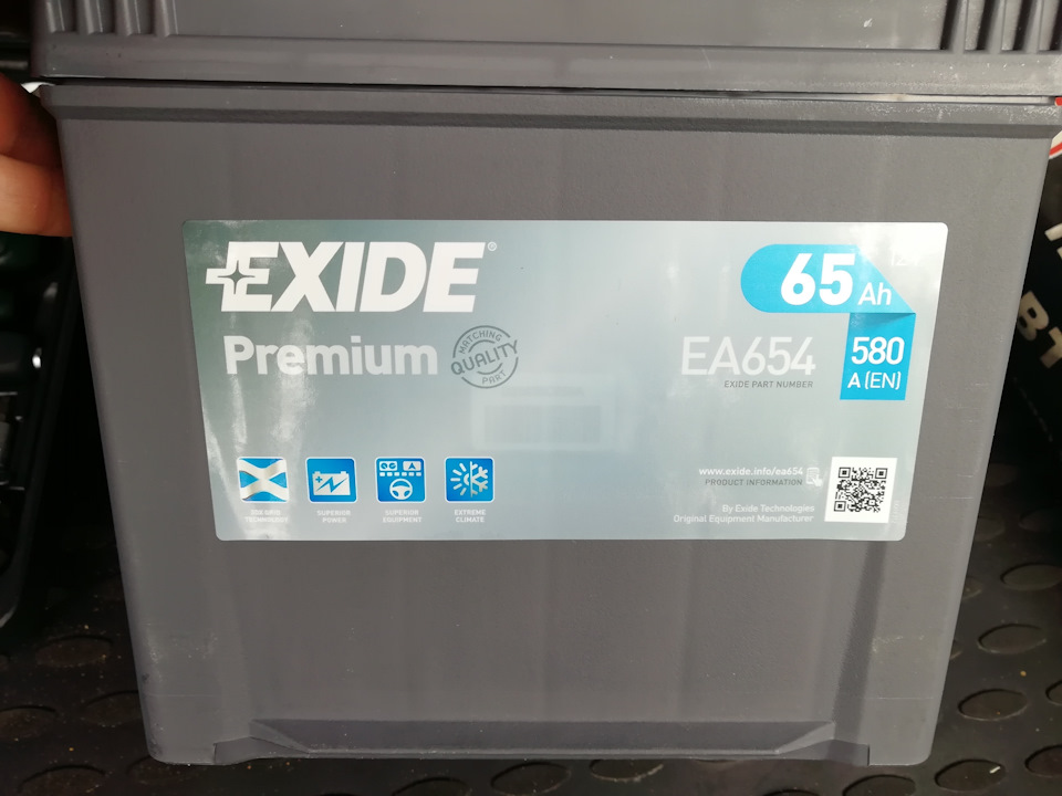 Exide аккумуляторы как снять крышку Аккумулятор Exide EA654 - KIA Rio (3G), 1,6 л, 2013 года расходники DRIVE2