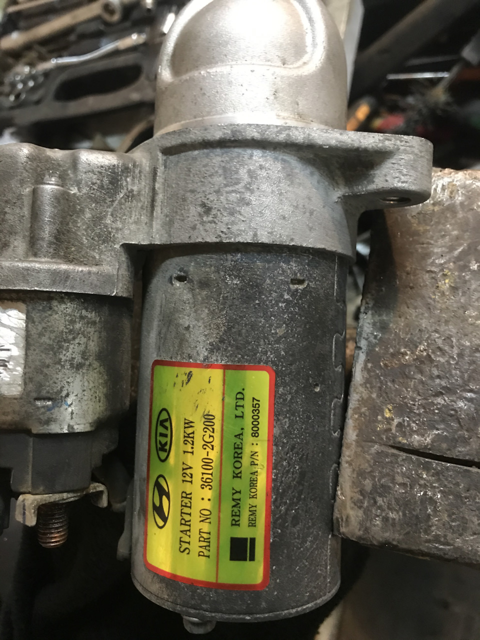 8000357 Стартер IX35 KIA HYUNDAI | Запчасти на DRIVE2