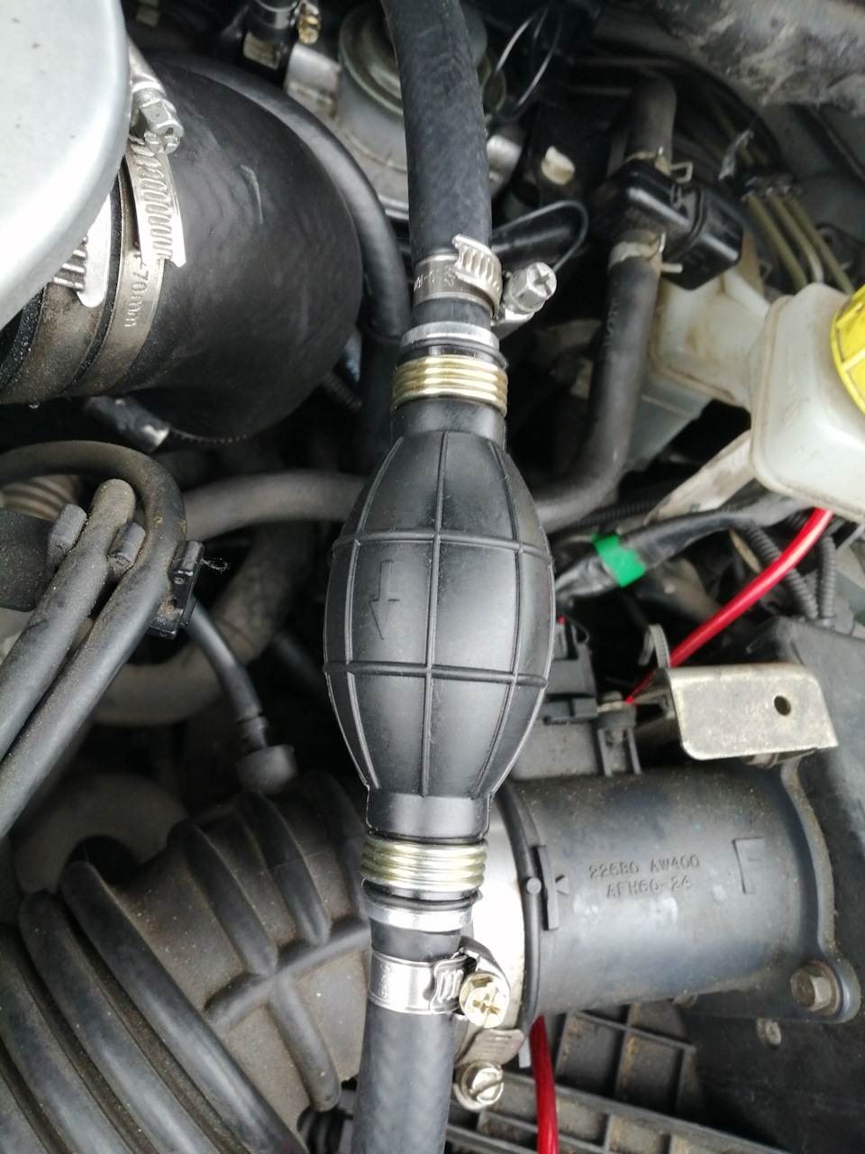 Устоновка подкачки топлива Груши — Nissan X-Trail I (t30), 2,2 л, 2004 ...