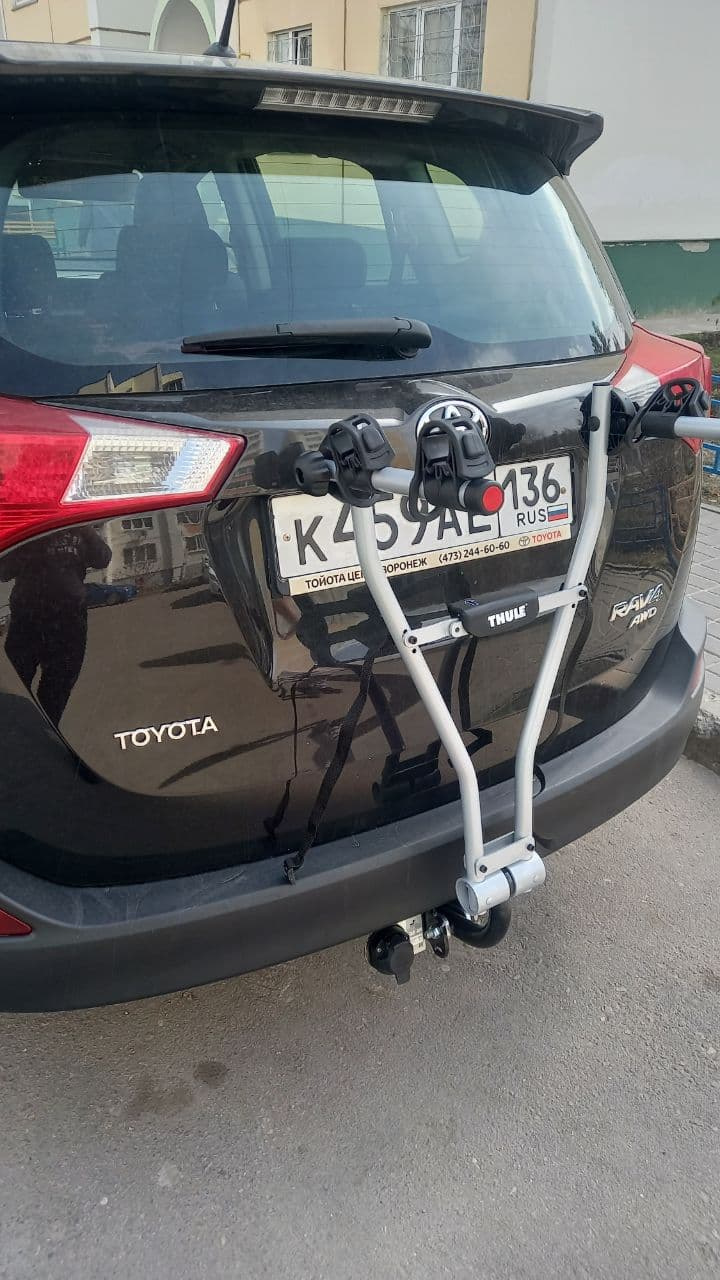 Установил Крепление для велосипеда на фаркоп THULE Xpress 2 970 — Toyota  RAV4 (IV), 2 л, 2015 года | аксессуары | DRIVE2