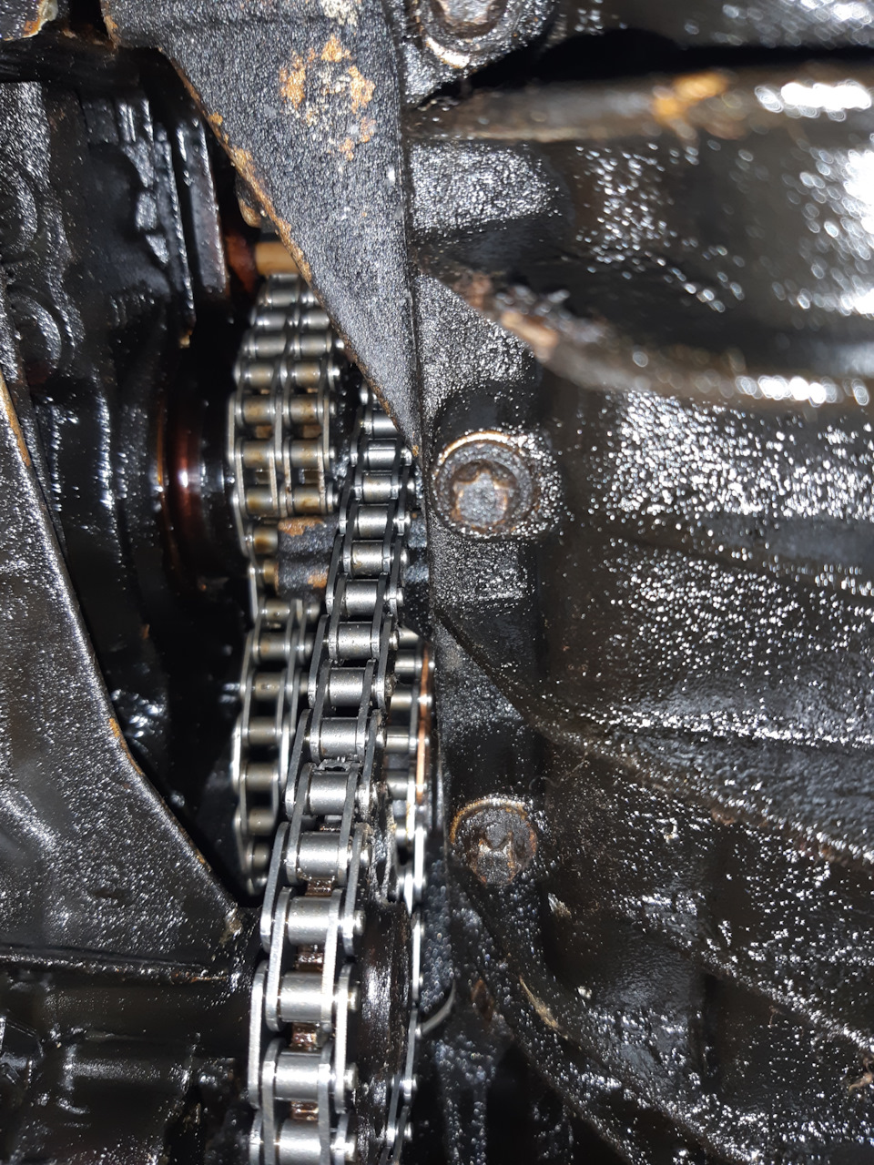 Замена цепи ГРМ и как выставить метки на балансировочном валу. Часть 9 ...