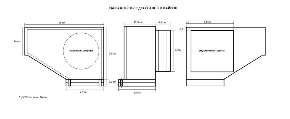 Стелс короб форд фокус 2 седан чертеж