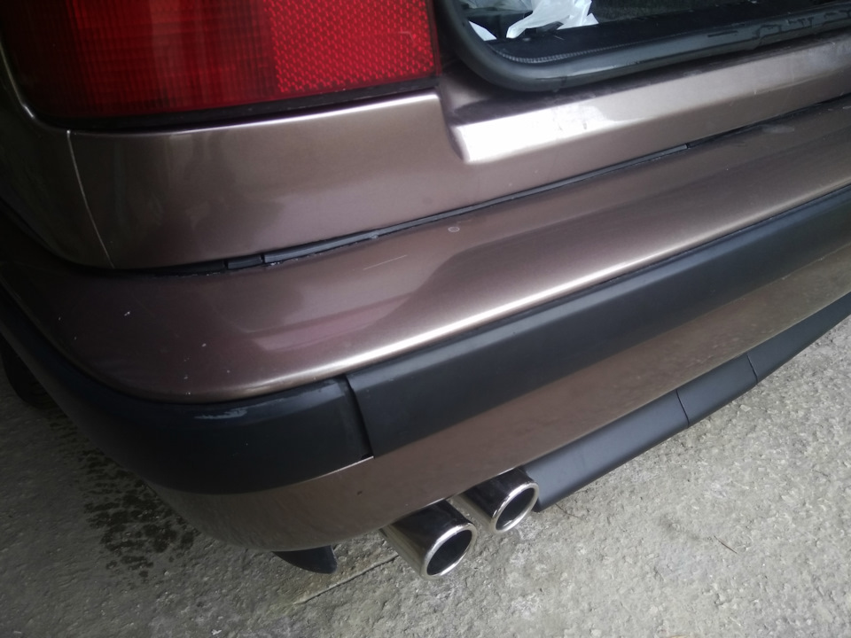 Новый выхлоп POLMOSTROW — BMW 5 series (E34), 2,5 л, 1990 года | тюнинг ...