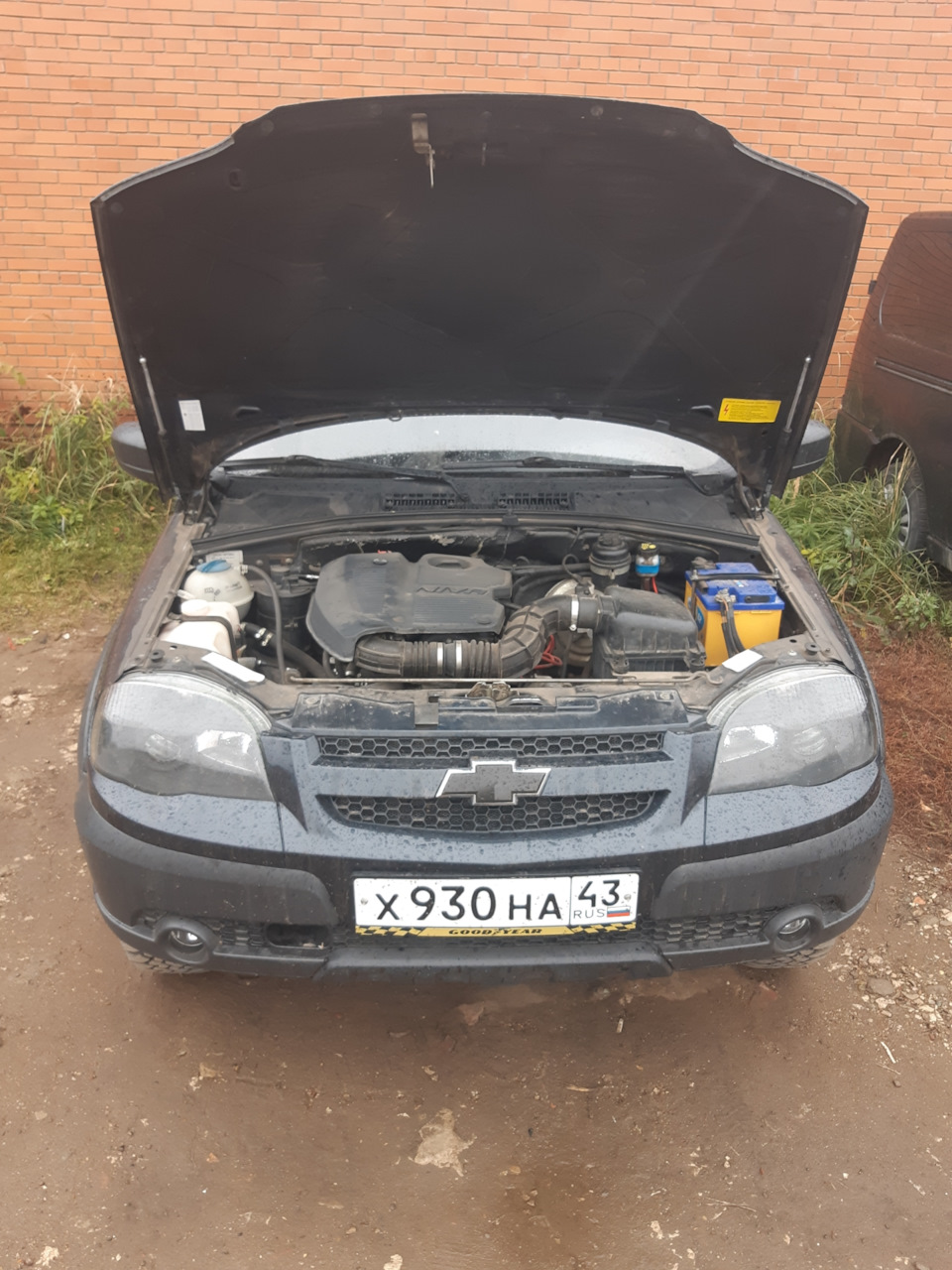 Газовые упоры капота. — Chevrolet Niva GLX, 1,7 л, 2010 года | своими ...