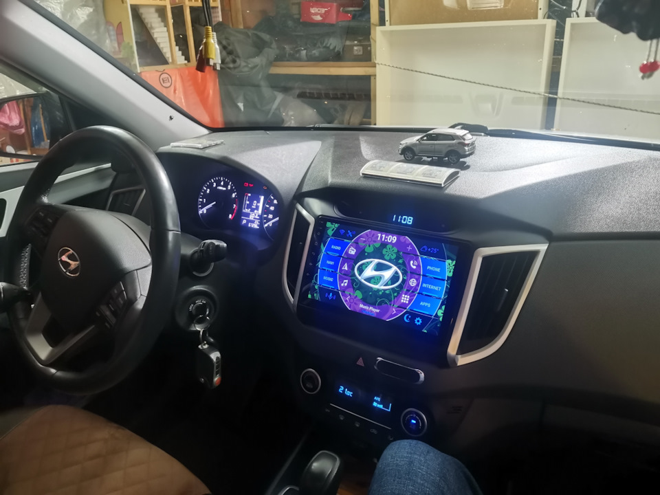 Замена штатной магнитолы — Hyundai Creta (1G), 2 л, 2018 года ...