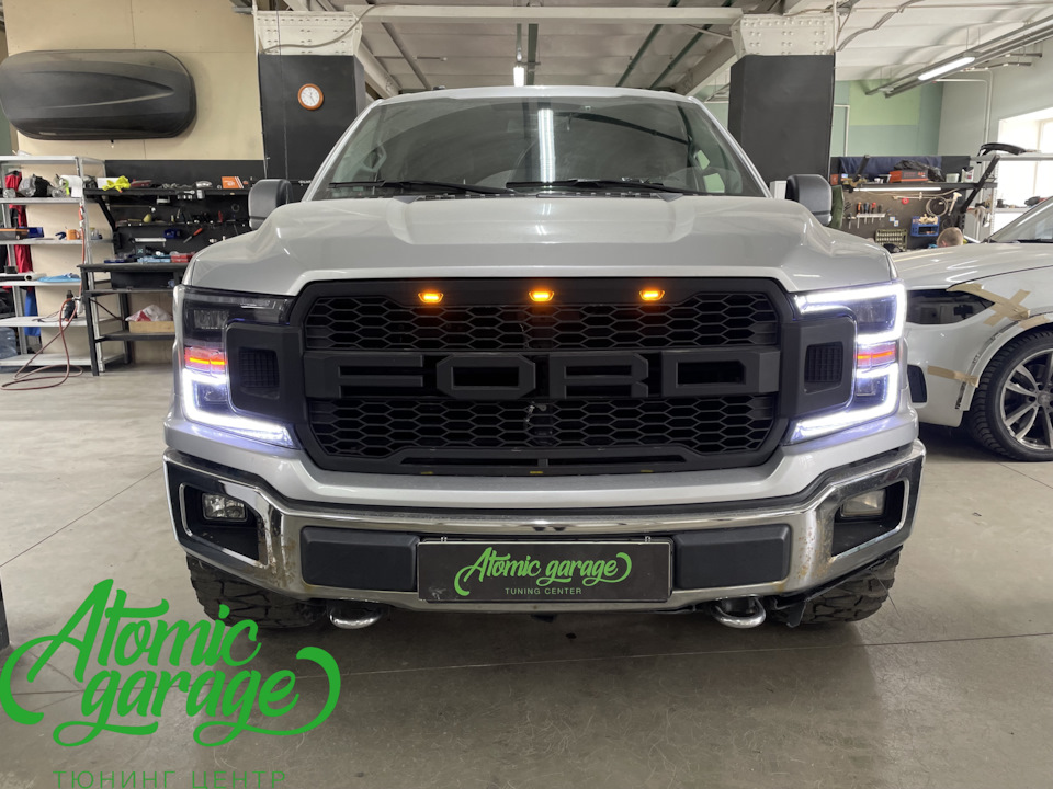 Ford F-150, ремонт ДХО (дневного ходового огня) правой фары ...