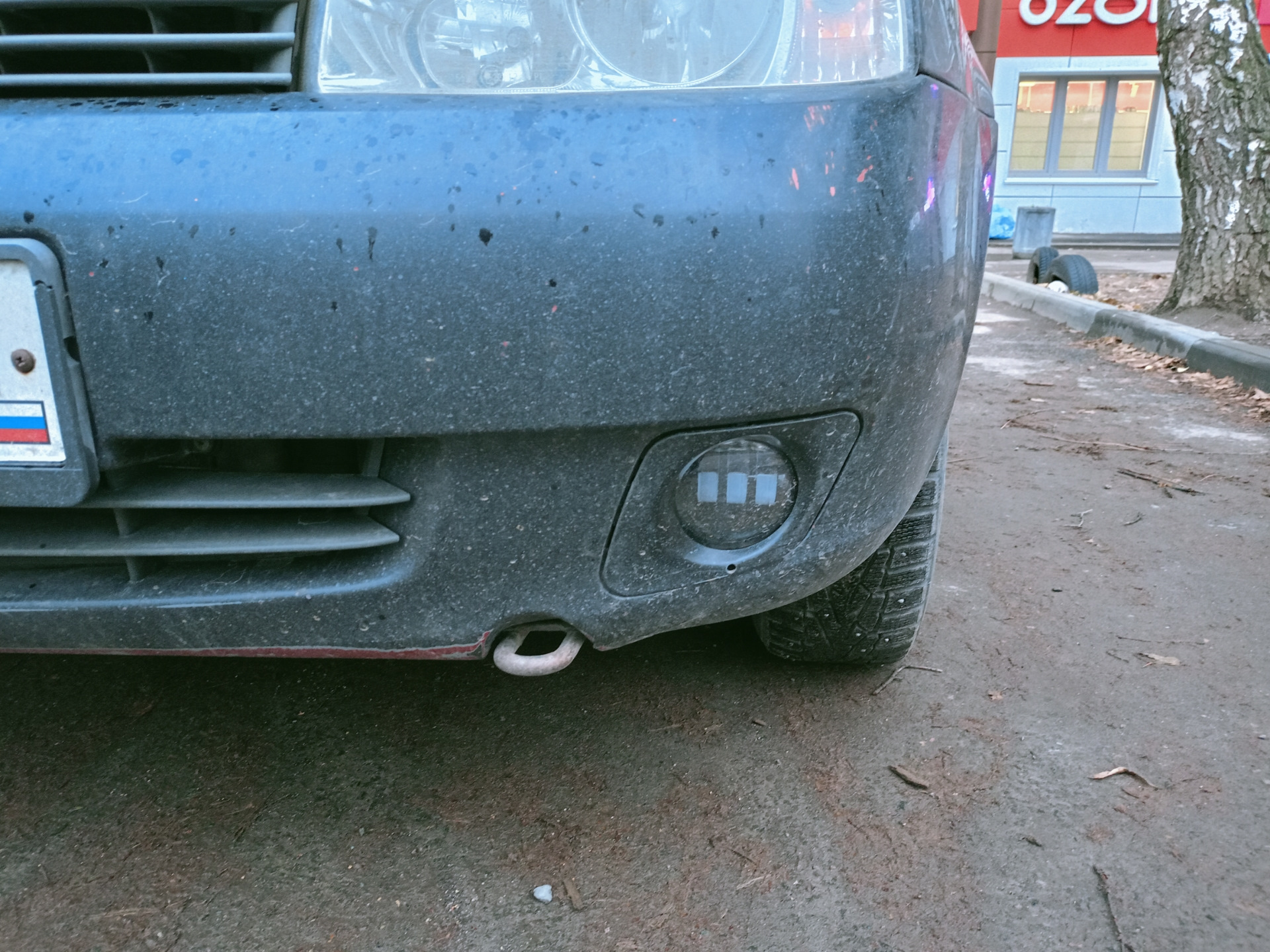 диодные противотуманки — Lada Калина Универсал (1G), 1,4 л, 2010 года ...