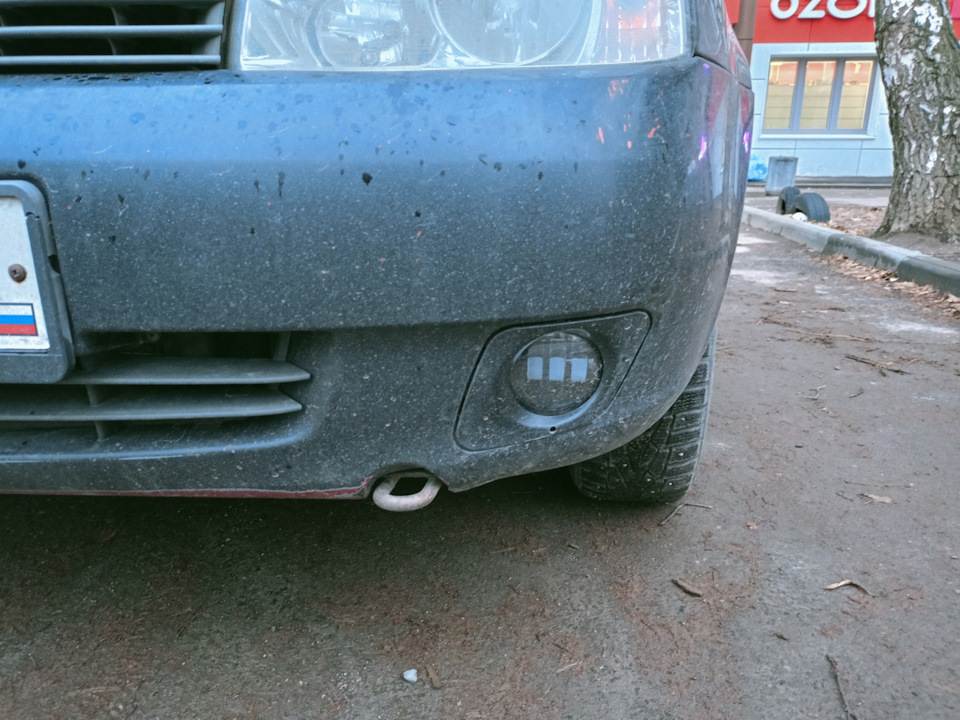 диодные противотуманки — Lada Калина Универсал (1G), 1,4 л, 2010 года ...