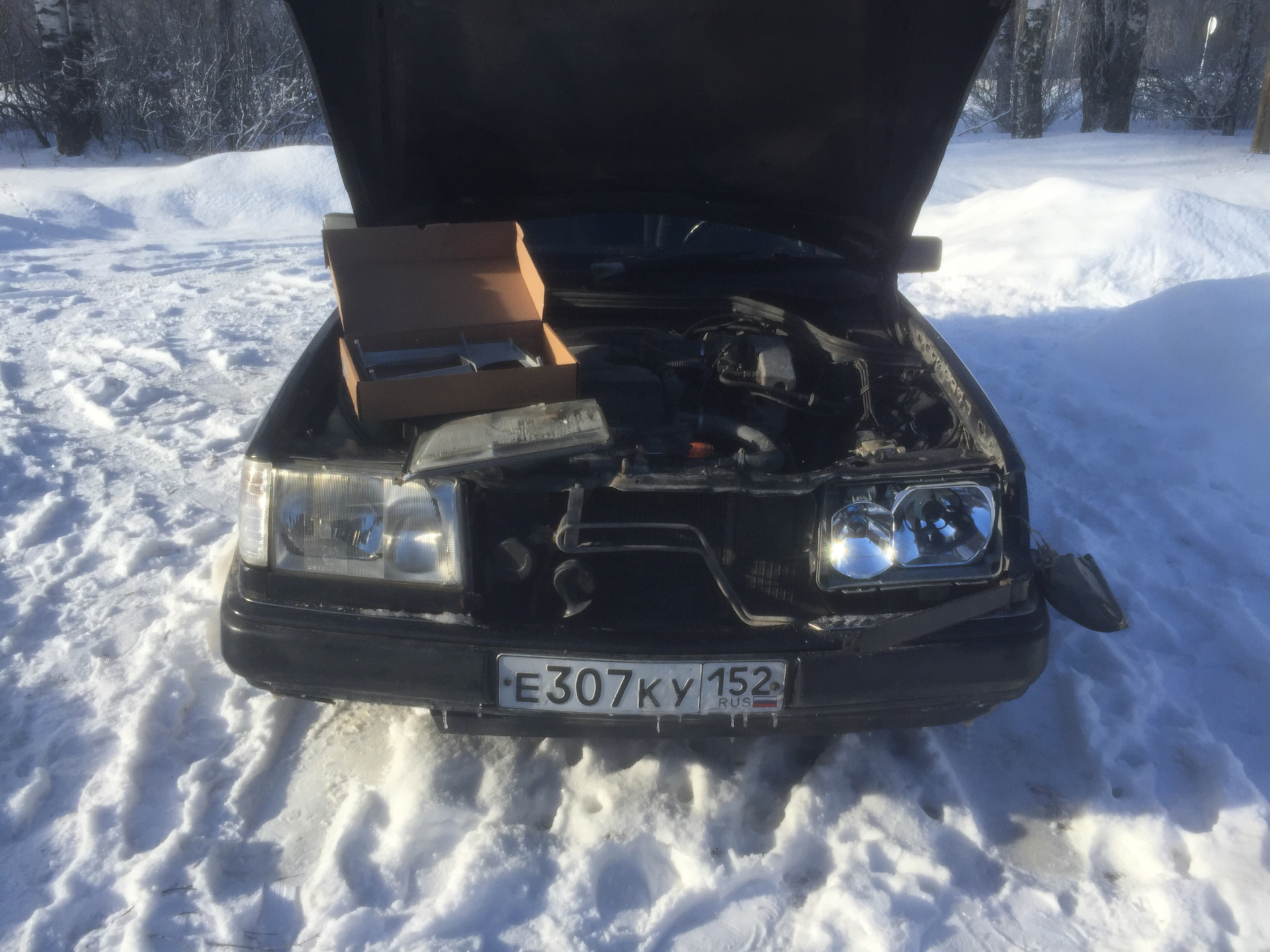 Фары — Mercedes-Benz E-class (W124), 2 л, 1992 года | стайлинг | DRIVE2