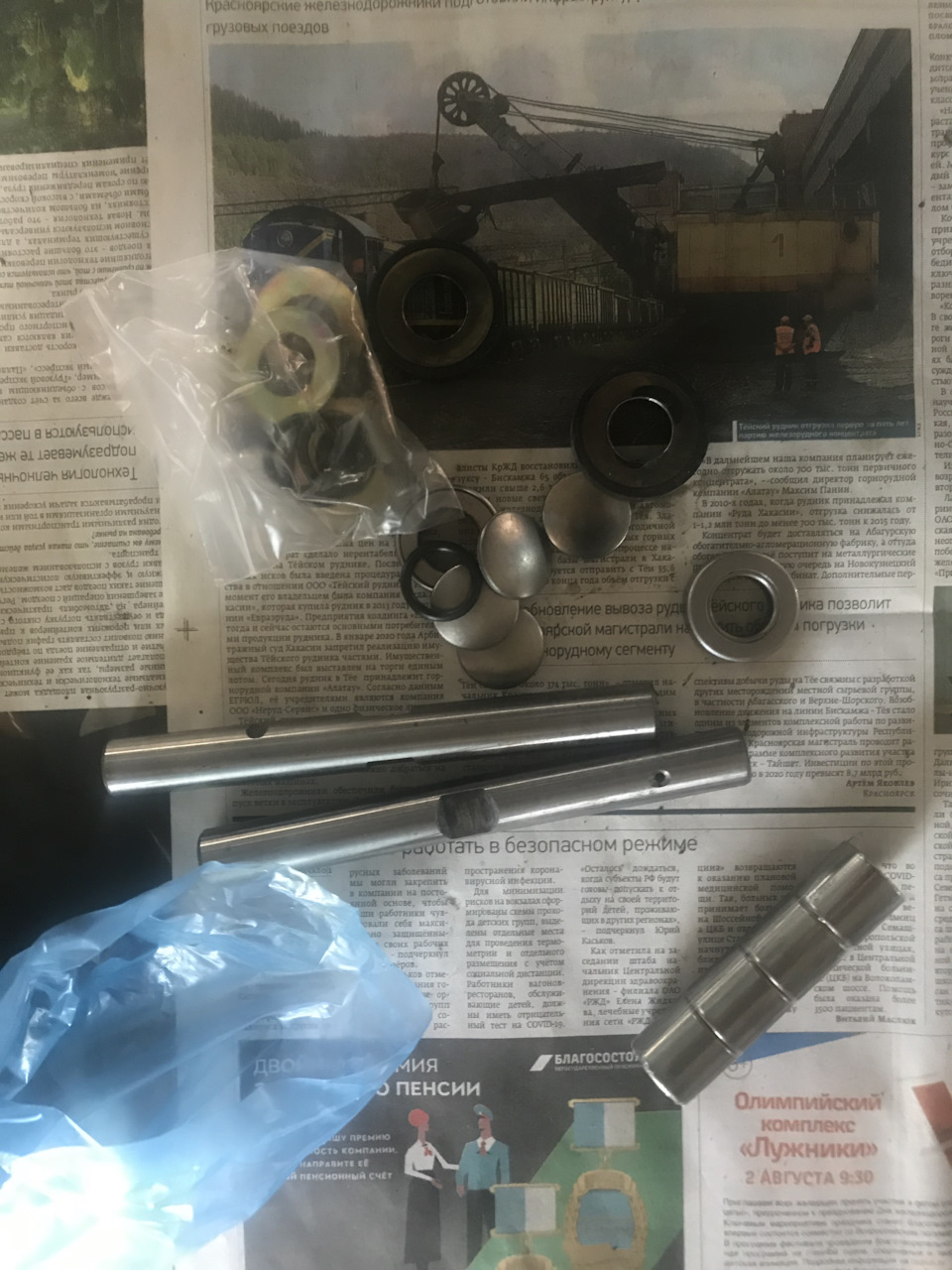 -1- передняя подвеска. Замена резьбовых втулок, шкворней — ГАЗ 31029, 2 ...