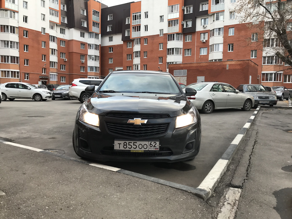 Лампы повышенной яркости в головной свет — Chevrolet Cruze (1G), 1,8 л ...