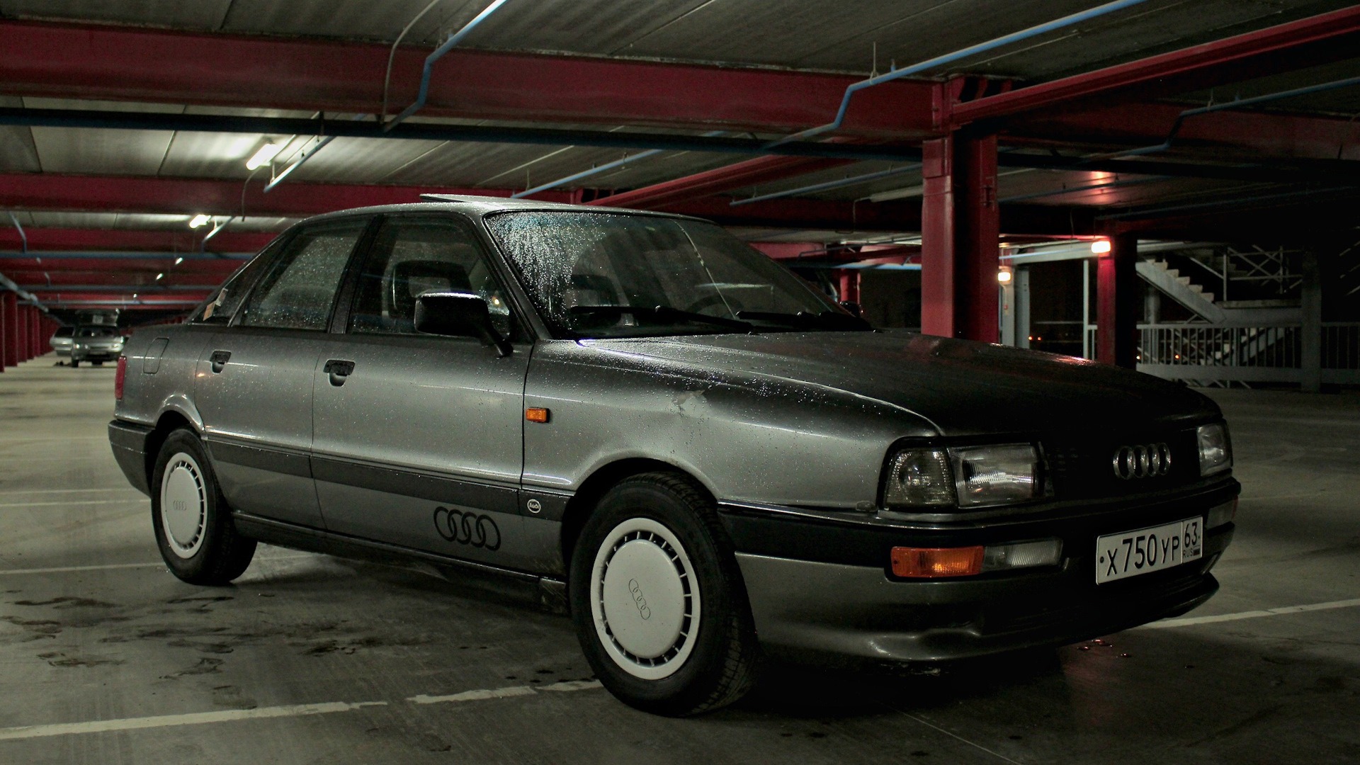 Audi 80 (B3) 1.8 бензиновый 1990 | 1.8 S «Wolfshund» графит на DRIVE2