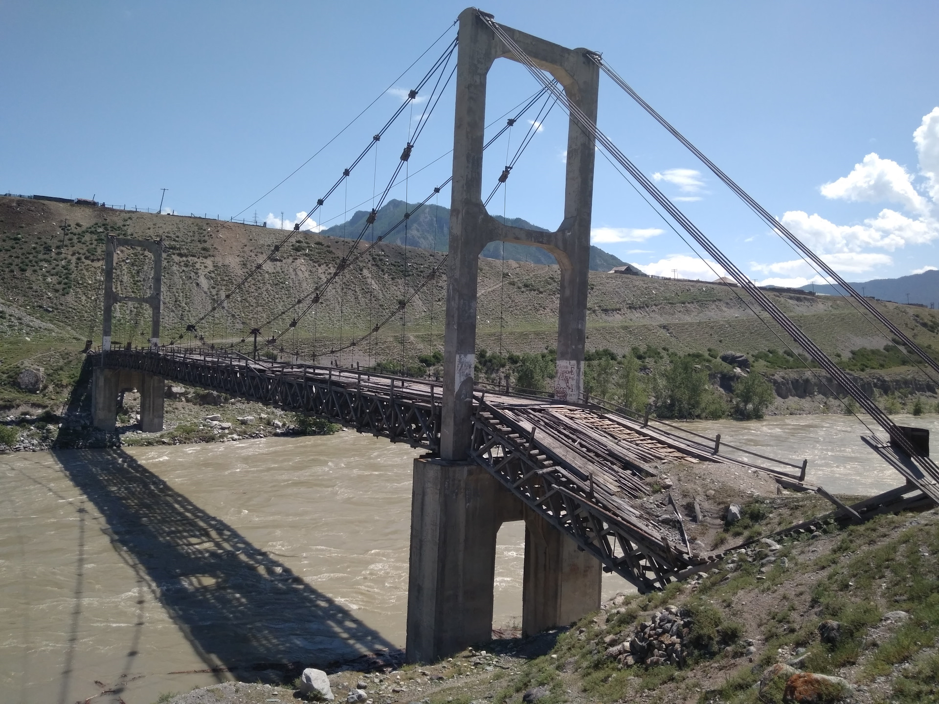 Цаплинский мост горный Алтай