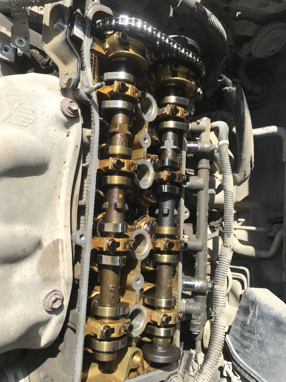 Прокладка клапанной крышки — Toyota Camry (XV40), 2,4 л, 2006 года ...