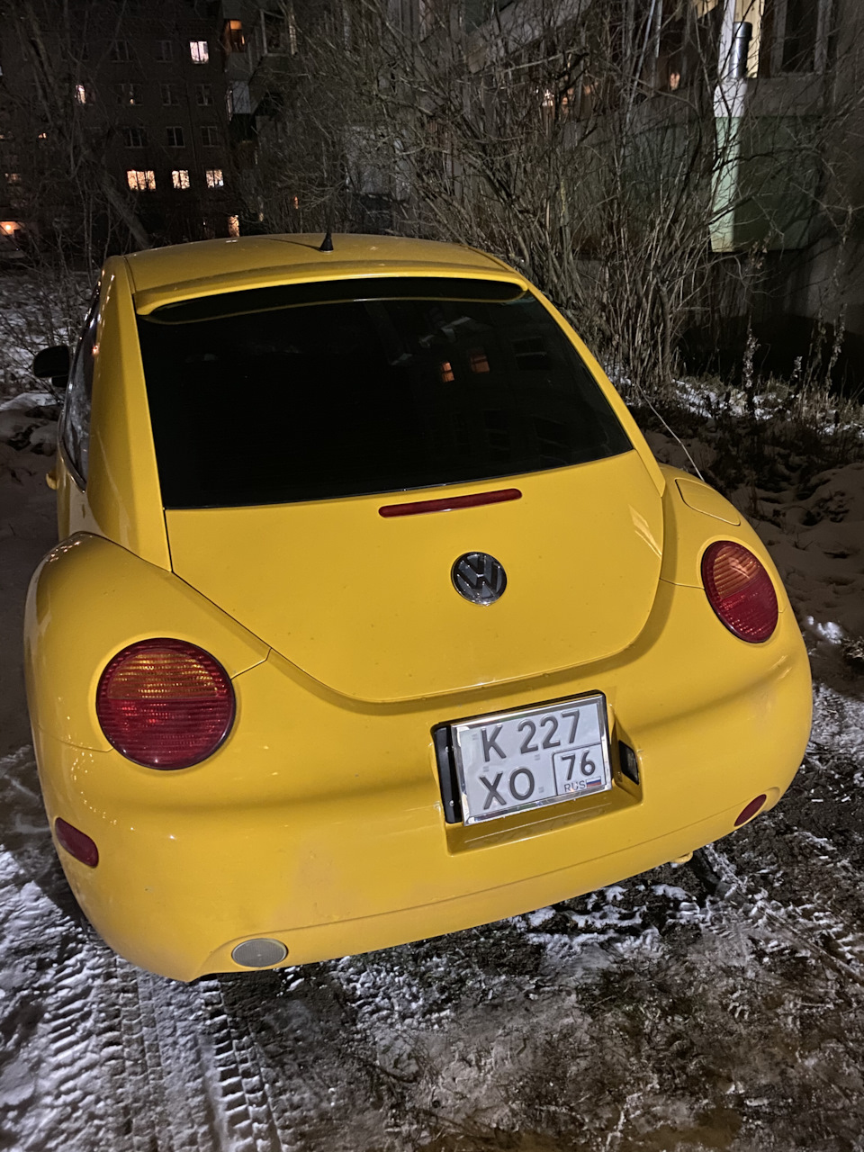 Квадратные номера — Volkswagen New Beetle, 2 л, 2002 года | тюнинг | DRIVE2