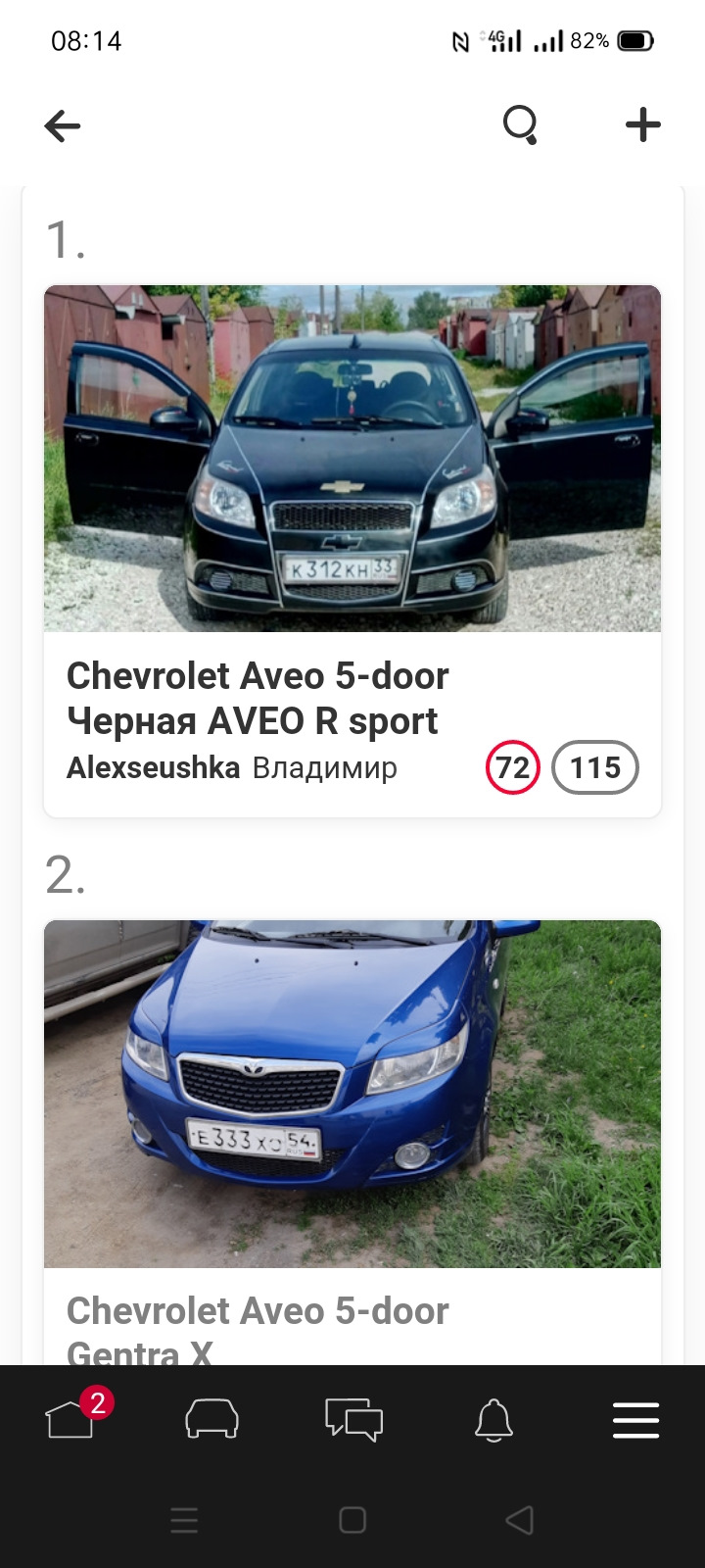 В Топе Chevrolet Aveo door (1G) первое место — DRIVE2