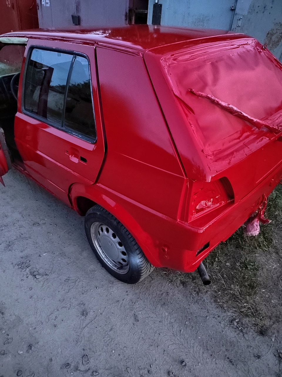 Покраска электрическим краскопультом — Volkswagen Golf Mk2, 1,6 л, 1991  года | своими руками | DRIVE2