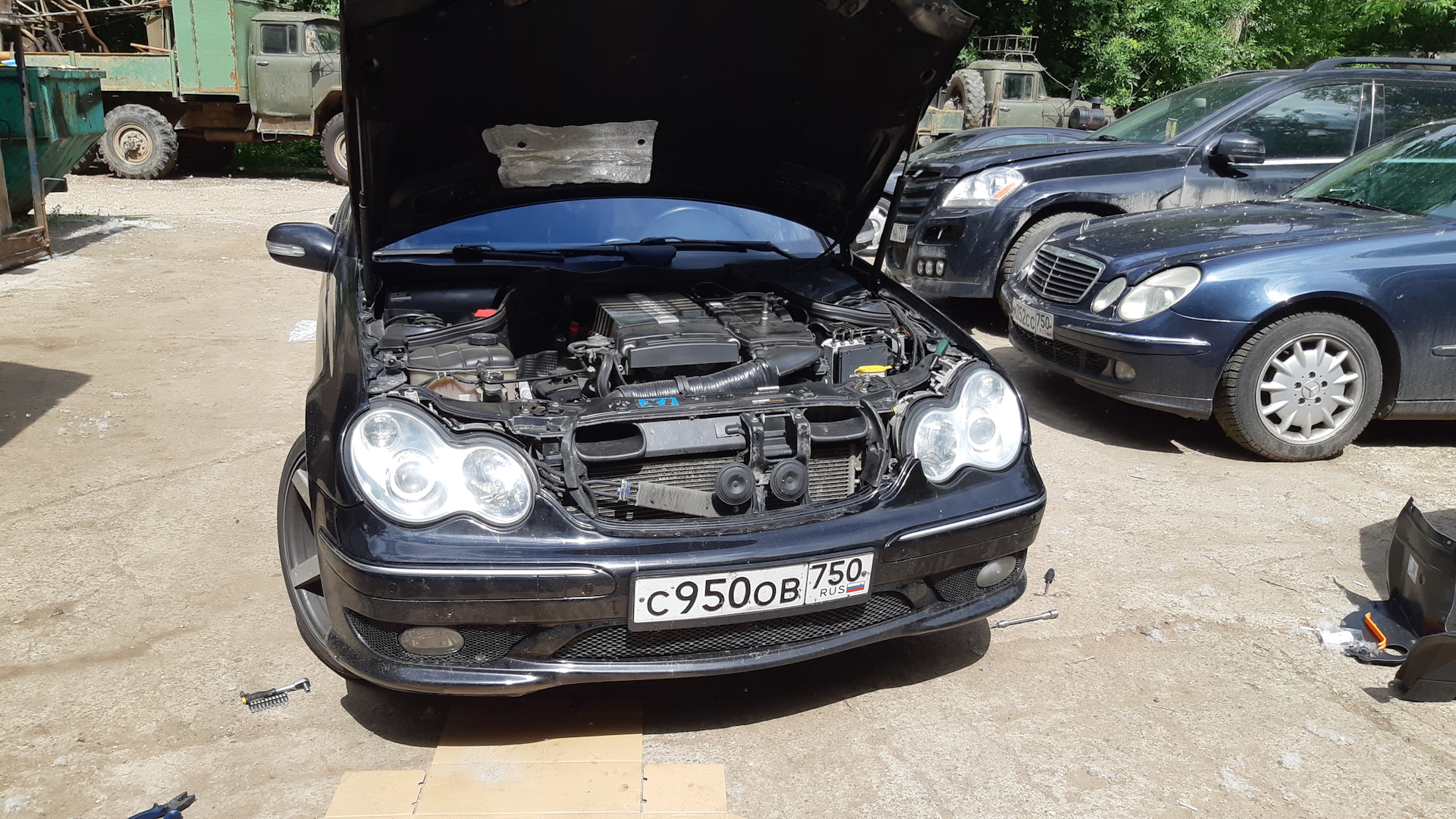 Фары Биксенон — Mercedes-Benz C-Class (W203), 1,8 л, 2005 года | визит ...