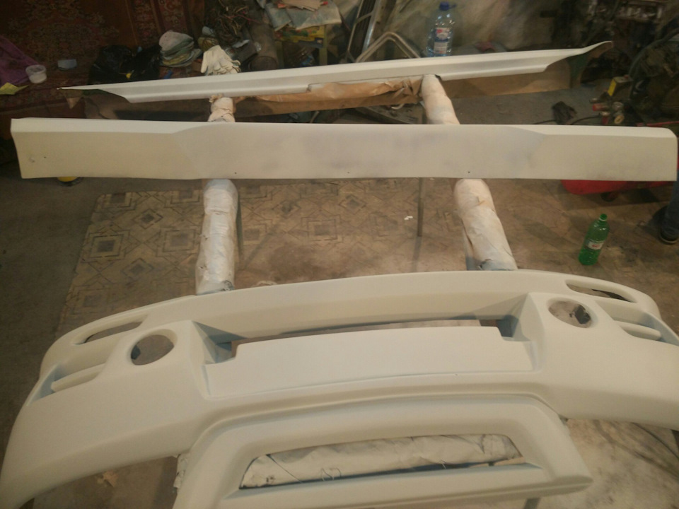 подготовка бампера к покраске — KIA Spectra, 1,6 л, 2008 года ...