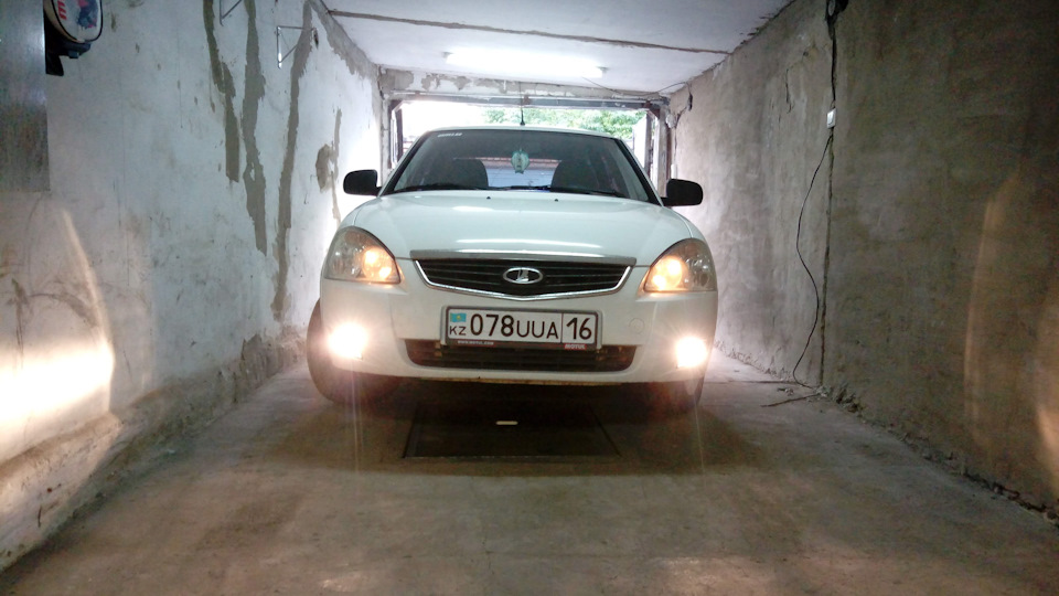 Сигнализация, ПТФ, ДХО и звук — Lada Приора седан, 1,6 л, 2012 года ...