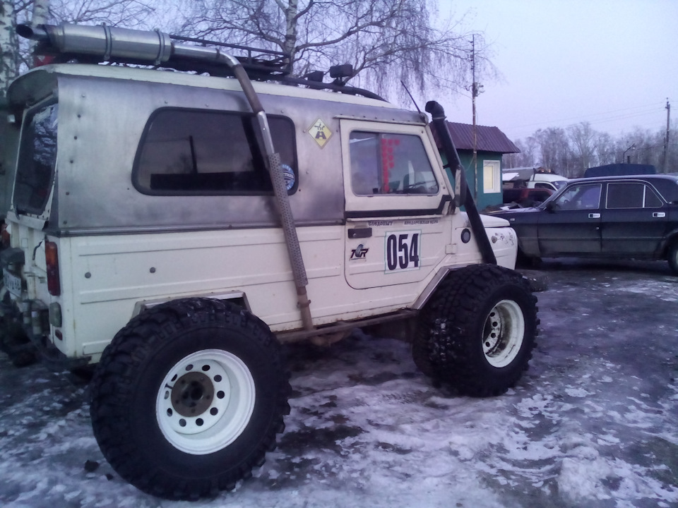 луаз на больших колесах низкое давление