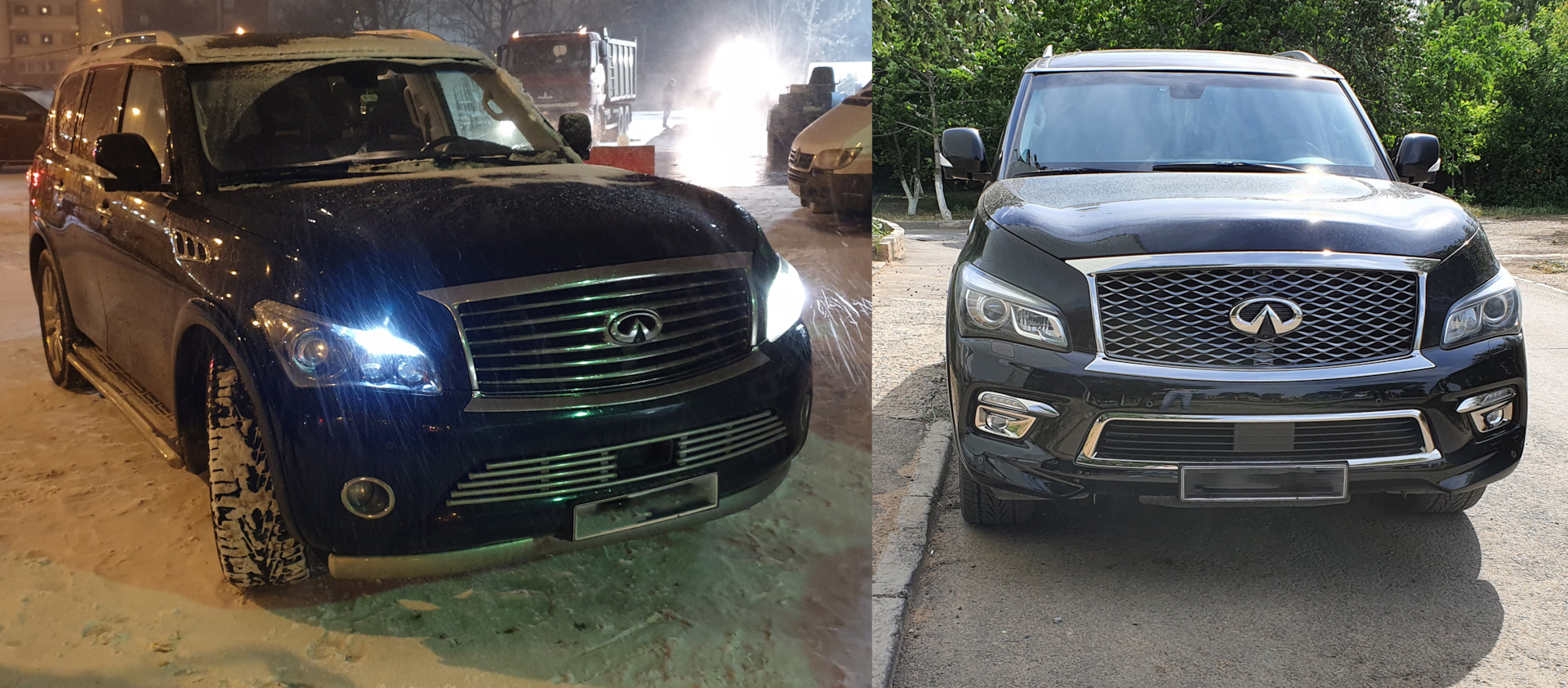 Максимально полный рестайл морды. Infiniti QX56 в QX80 рестайлинг 1 —  Infiniti QX56 (2G), 5,6 л, 2012 года | стайлинг | DRIVE2